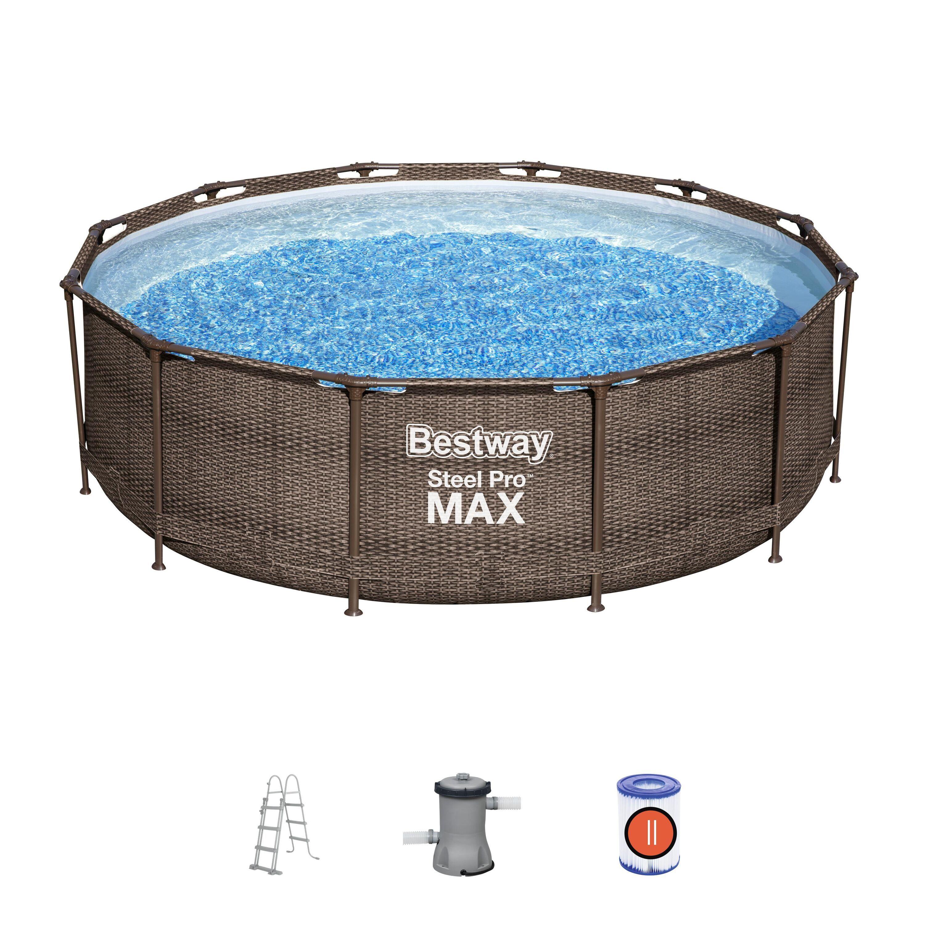 Conjunto de Piscina Redonda Desmontable Steel Pro MAX 3.66m x 1.00 m-7