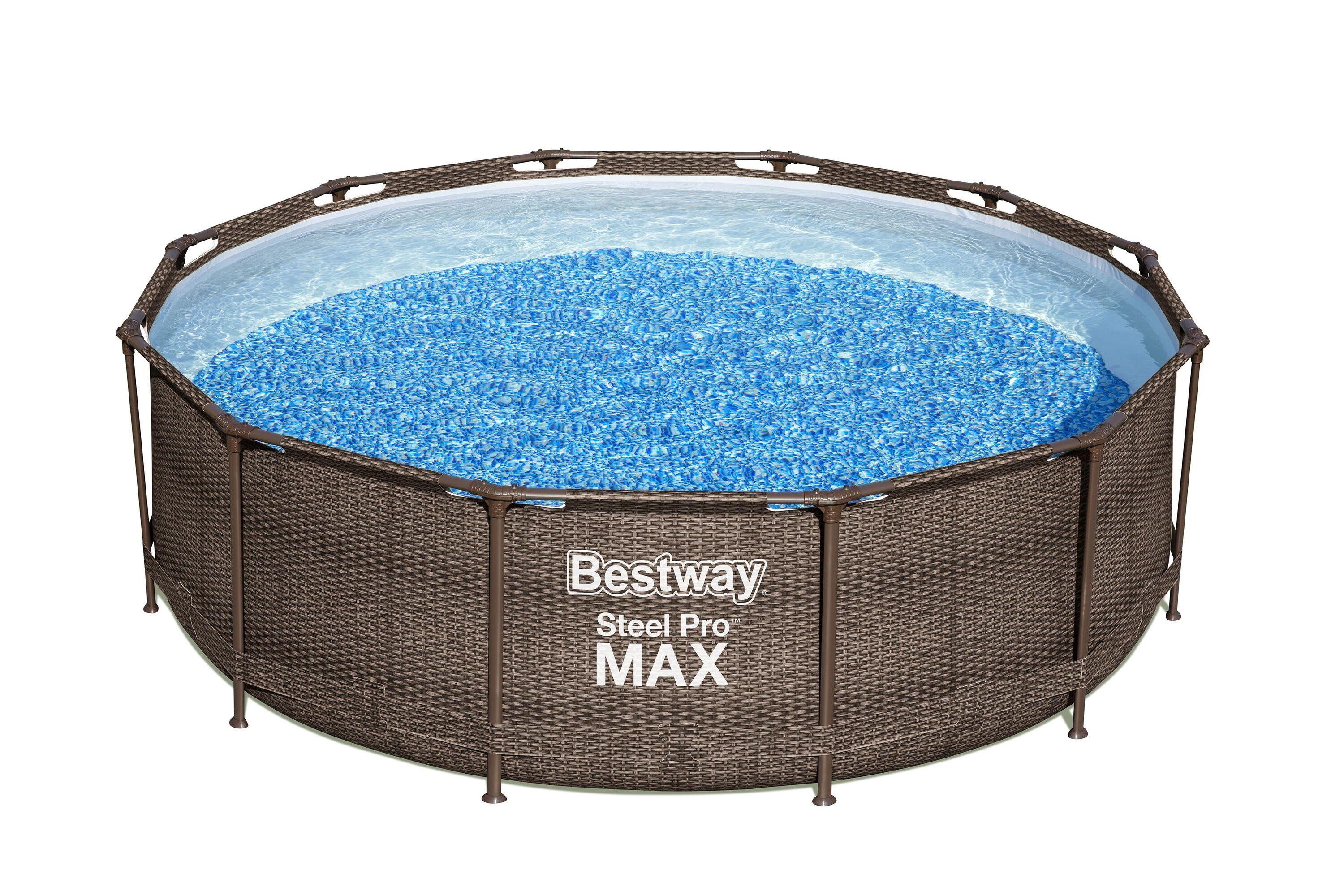 Conjunto de Piscina Redonda Desmontable Steel Pro MAX 3.66m x 1.00 m-0