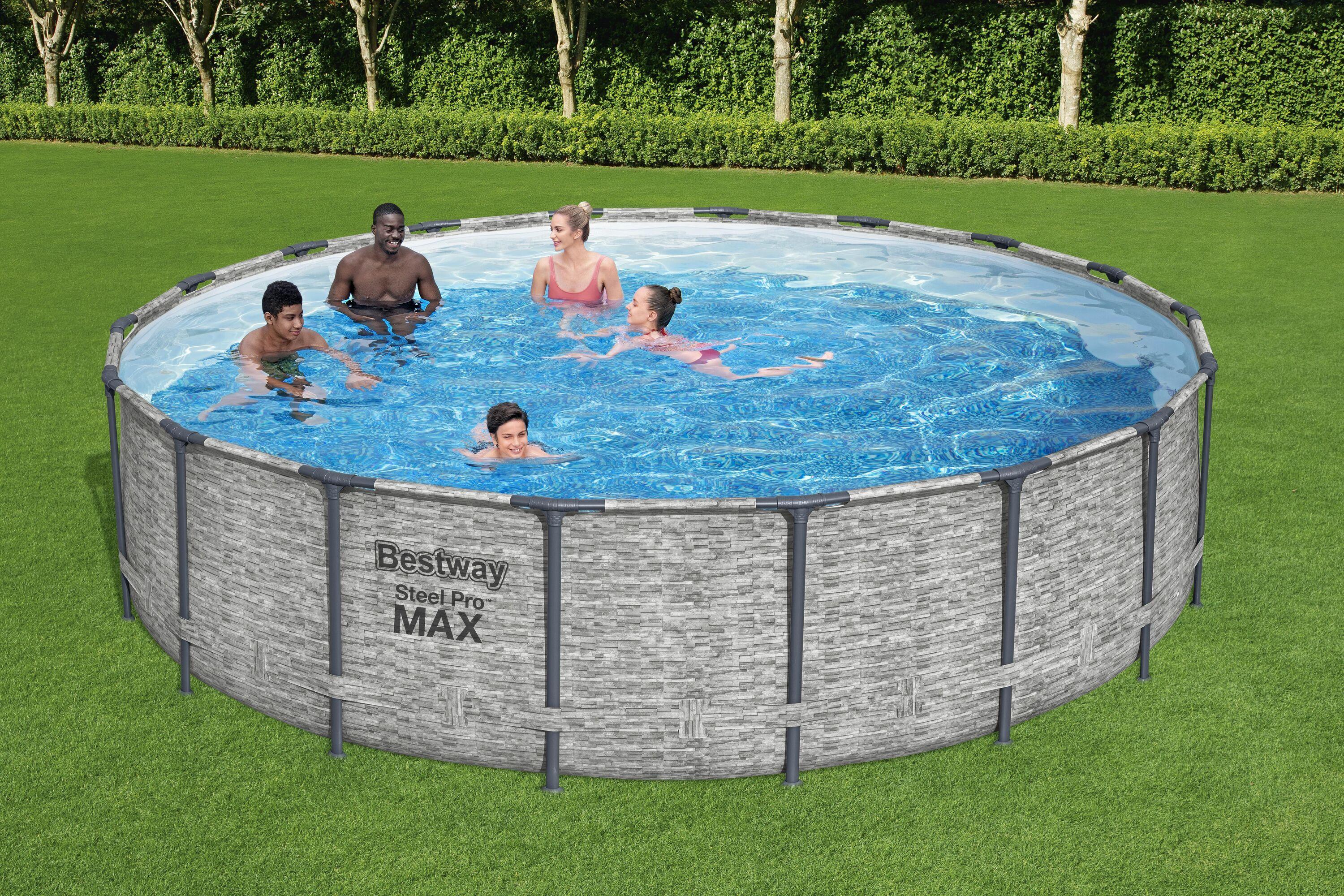 Piscina Desmontable Redonda Steel Pro MAX 5.49 m x 1.22 m-0