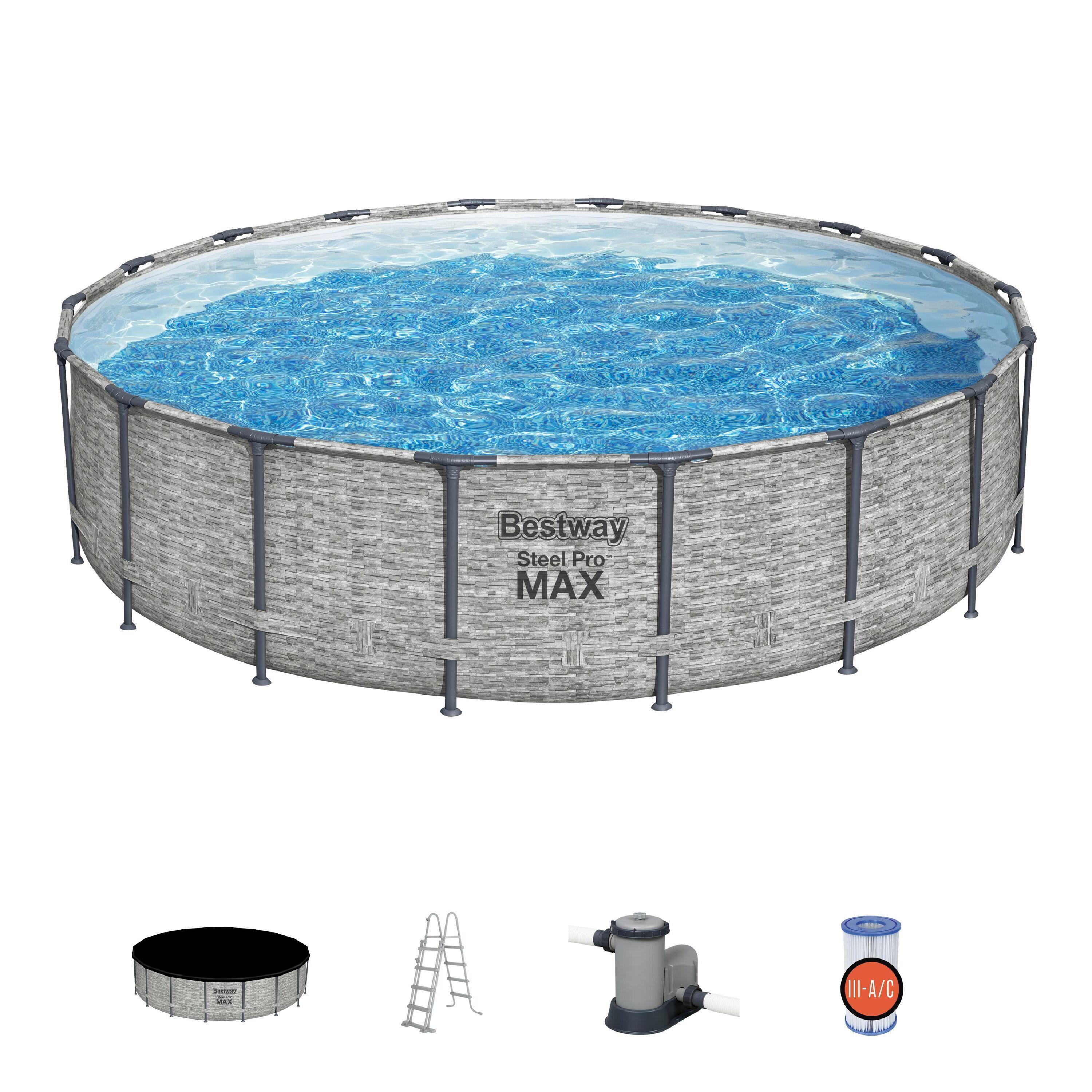 Piscina Desmontable Redonda Steel Pro MAX 5.49 m x 1.22 m-7