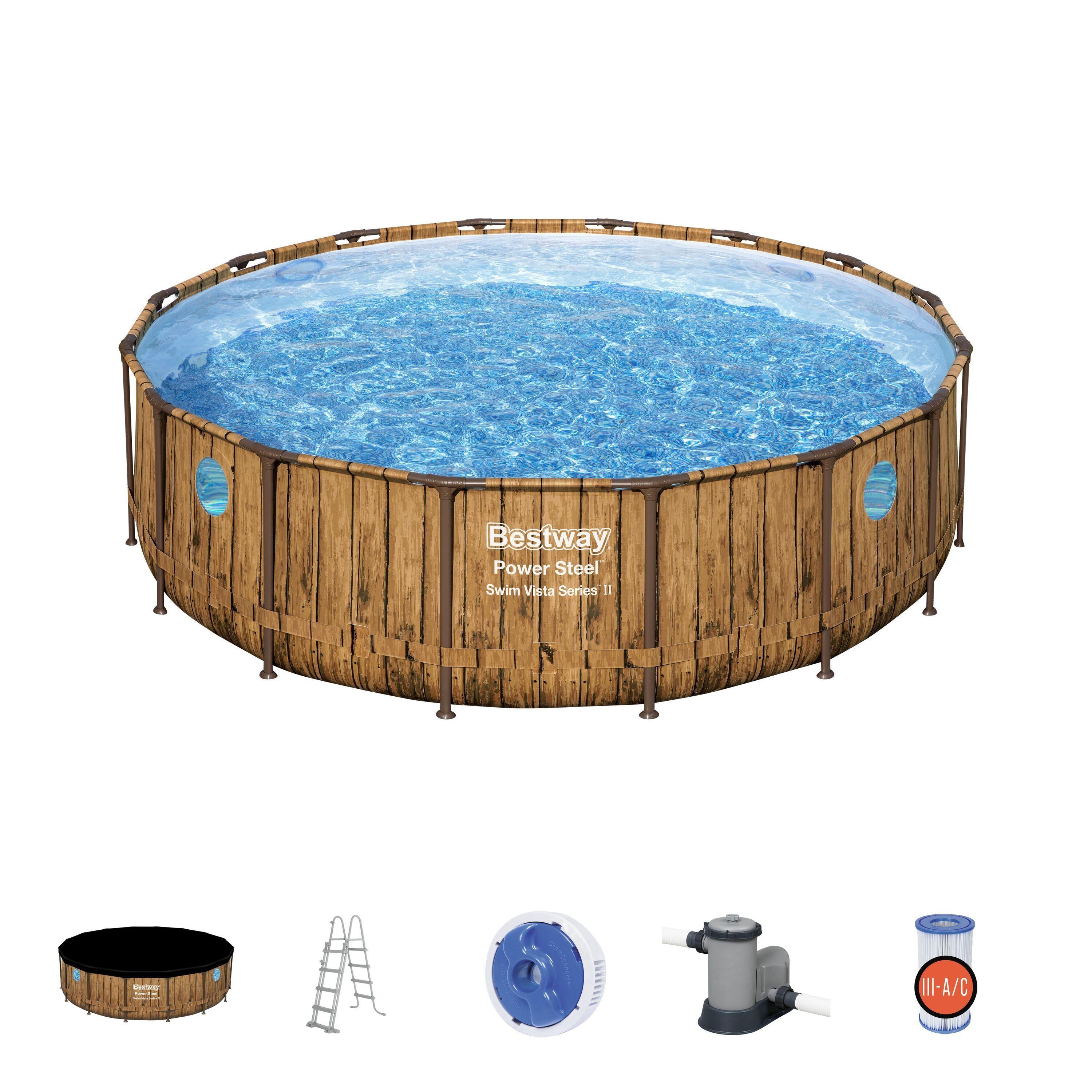 Piscina Desmontable Power Steel Swim 4.88 m x 1.22 m-9
