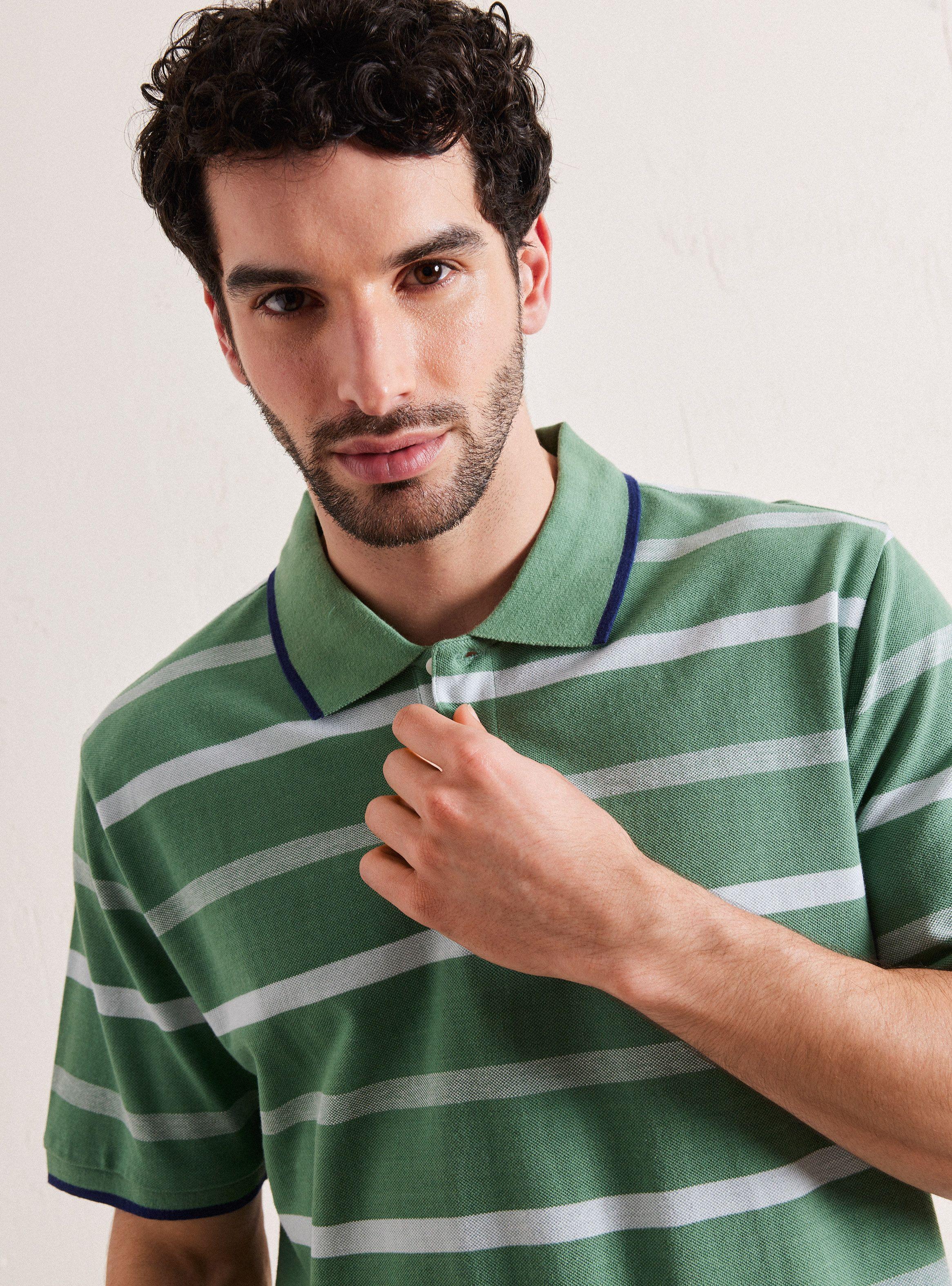 Polera Polera Piqué Bloques Bloques Detalle Color Cuello-2