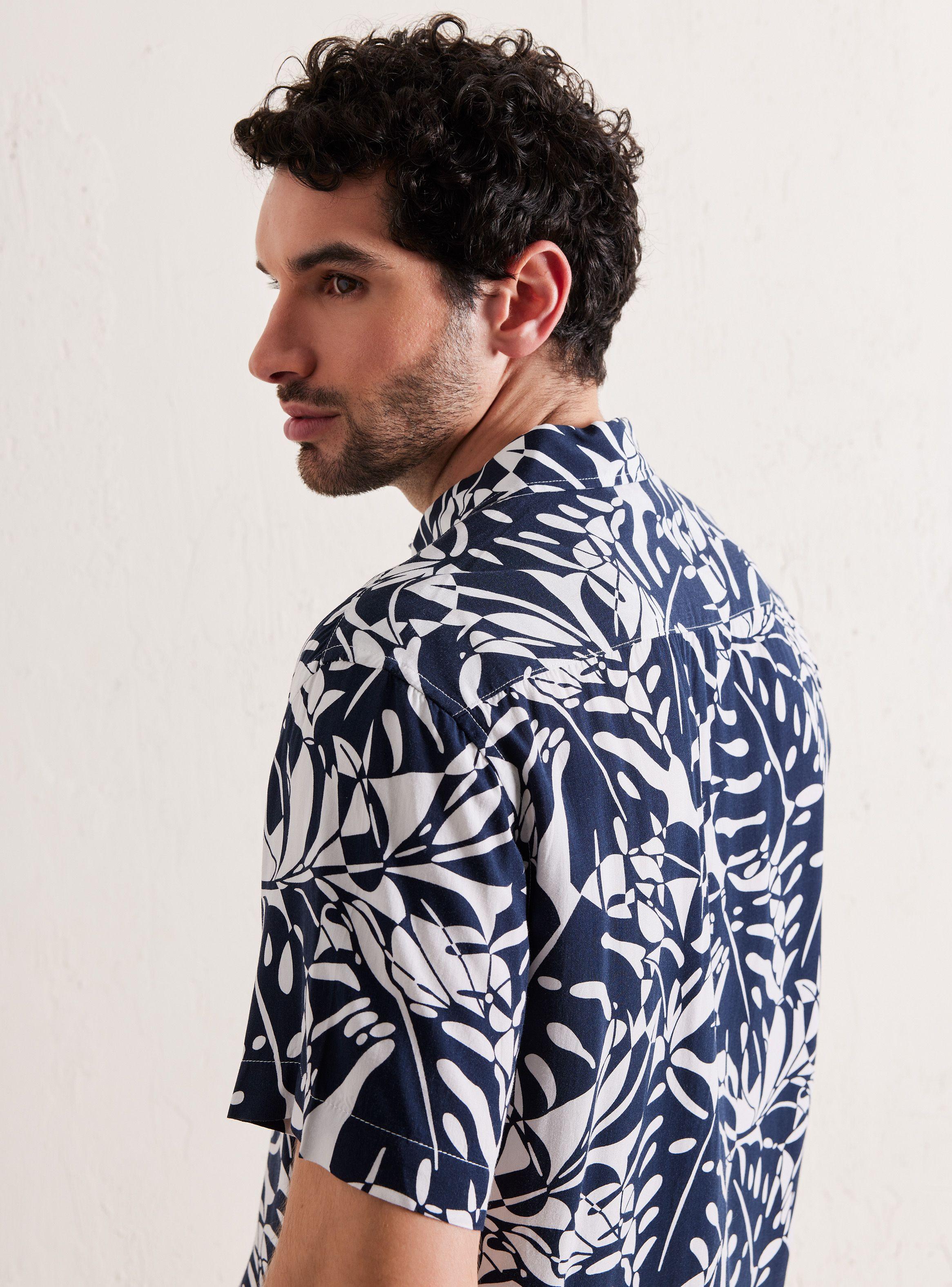 Camisa de Vestir Manga Corta Viscosa Diseños-3