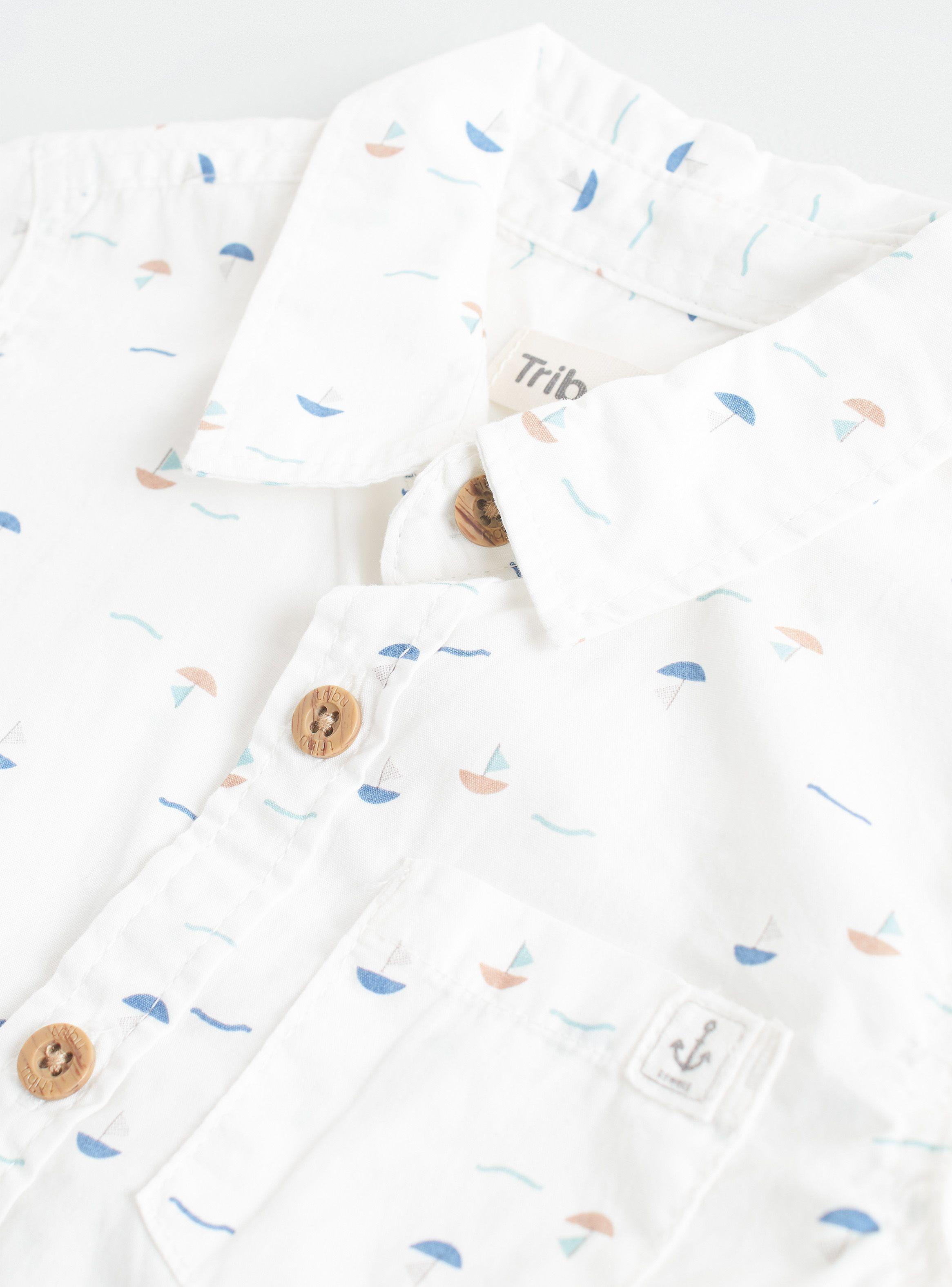 Camisa Miniprint Algodón Niño-2