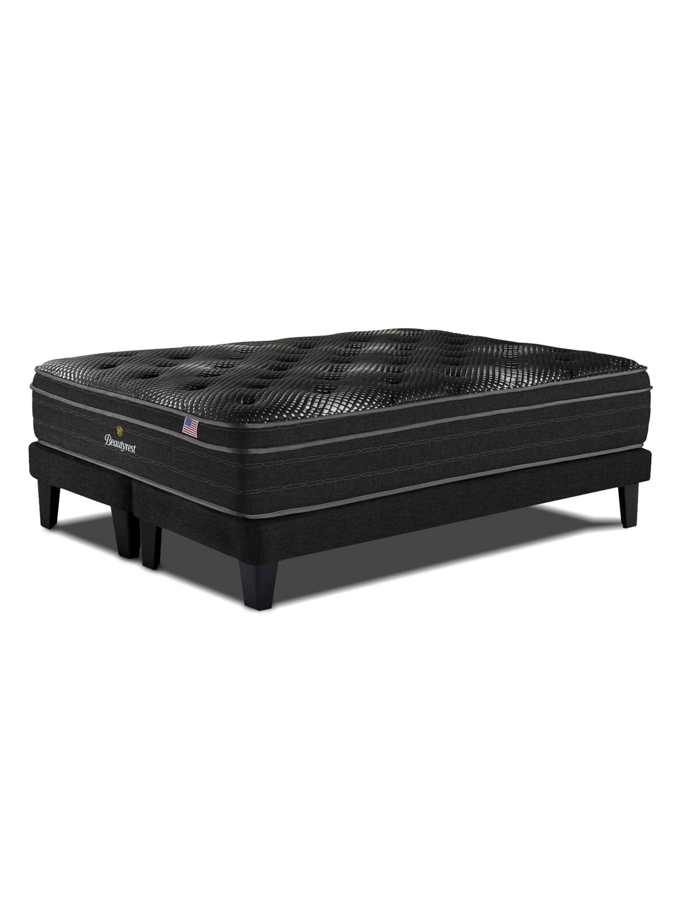 Cama Europea Platinum 2 Plazas + Respaldo Tignes Arena-2