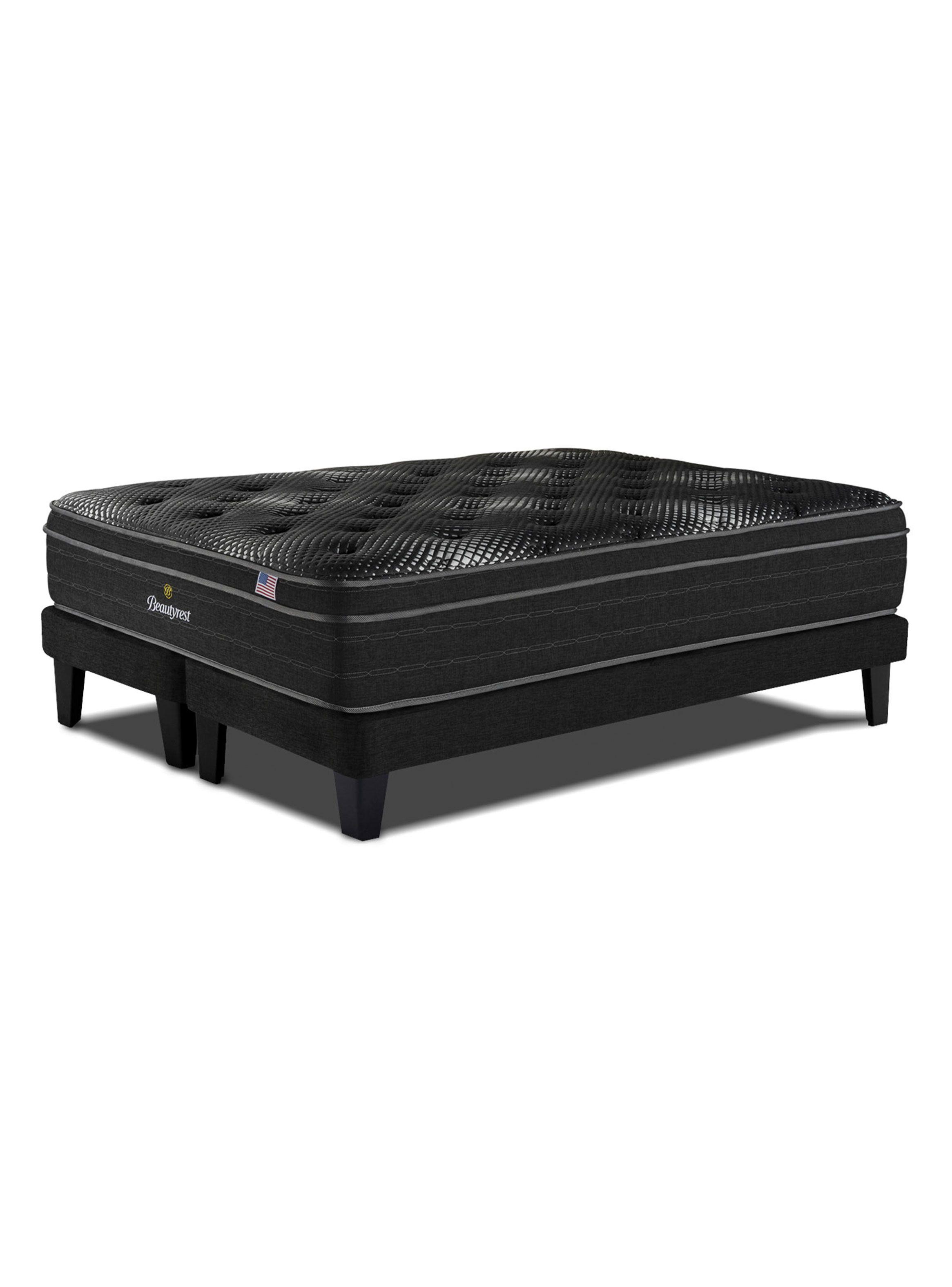 Cama Europea Platinum 2 Plazas + Respaldo Tignes Marengo-1