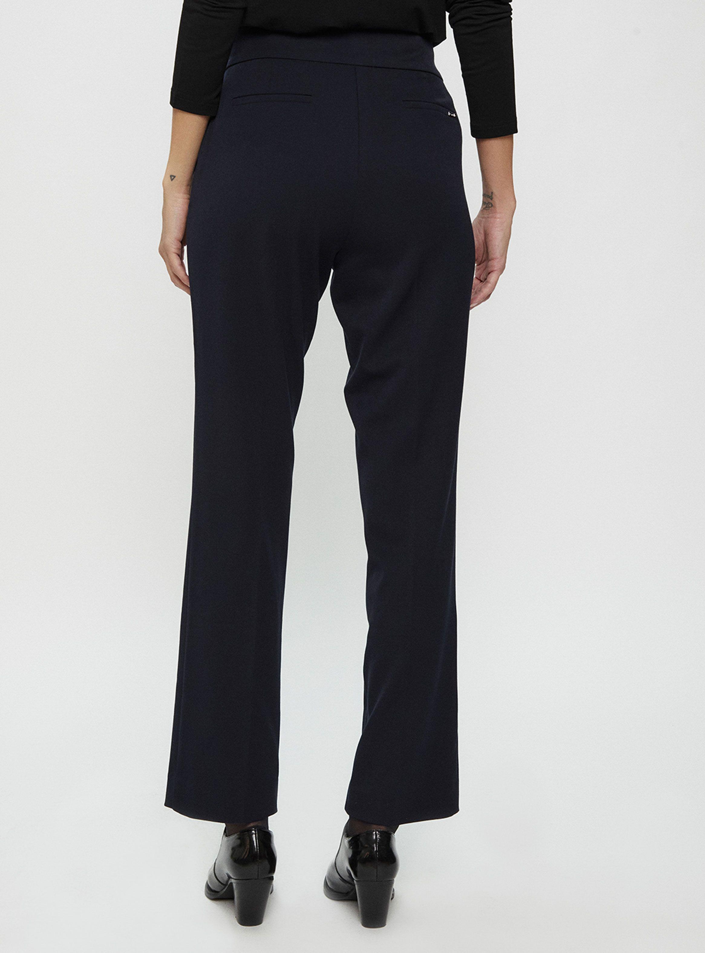 Pantalón Recto Formal Con Pretina Ancha-1