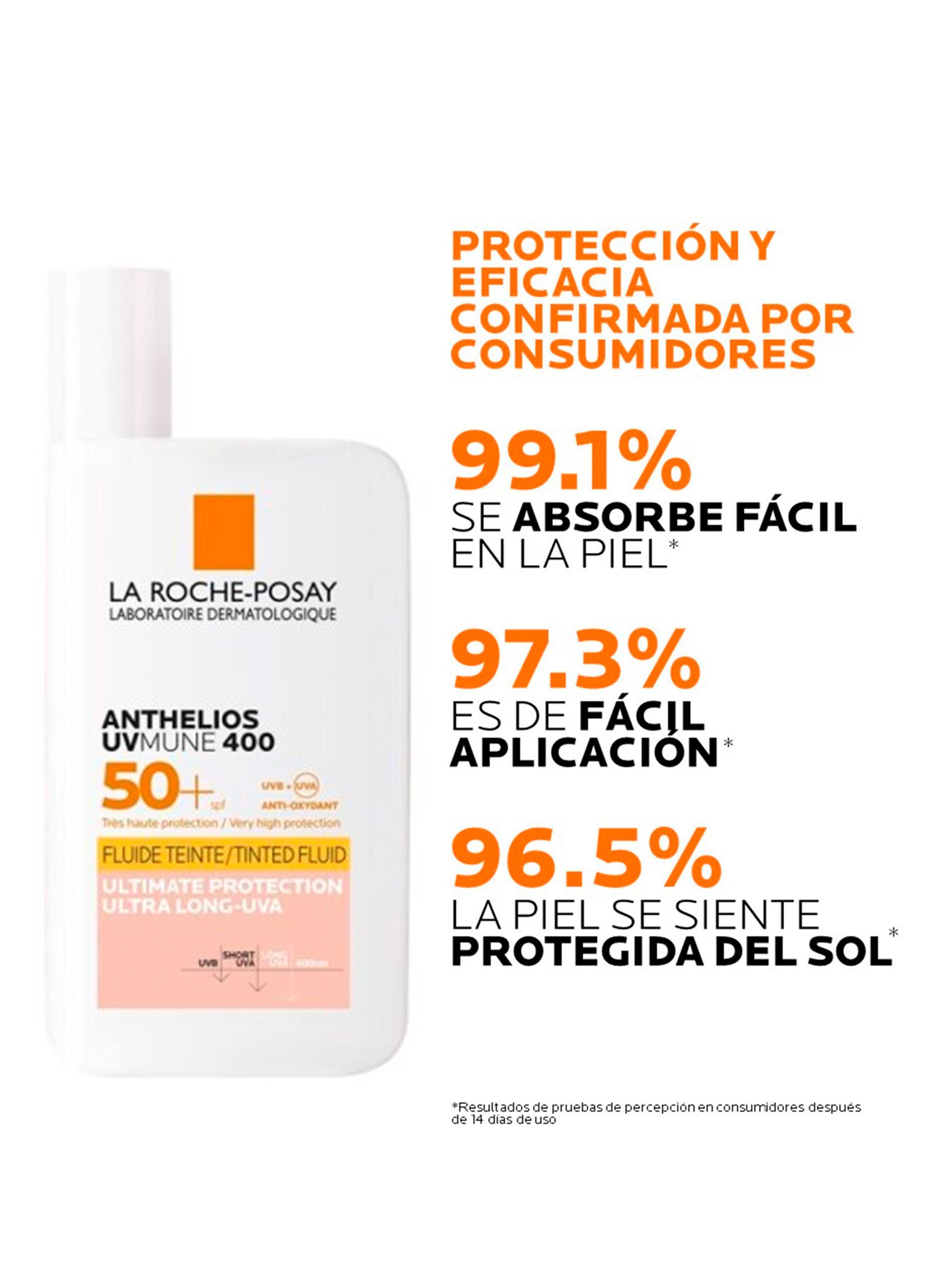 Protector Solar Rostro Anthelios UV Mune 400 FPS50+ con Color 50 ml-3
