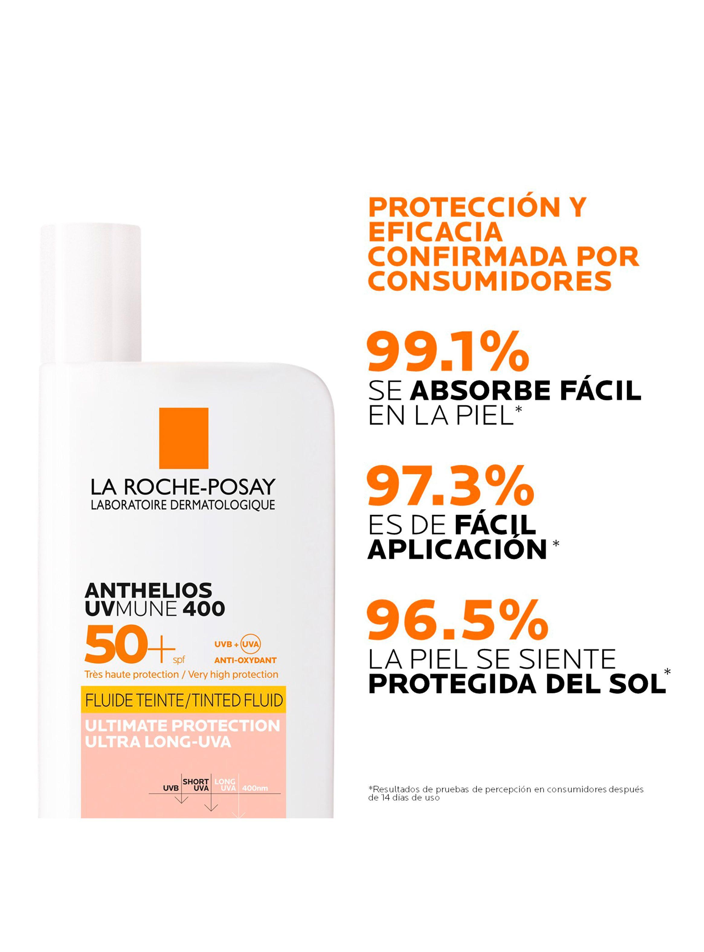 Protector Solar Rostro Anthelios UV Mune 400 FPS50+ con Color 50 ml-5