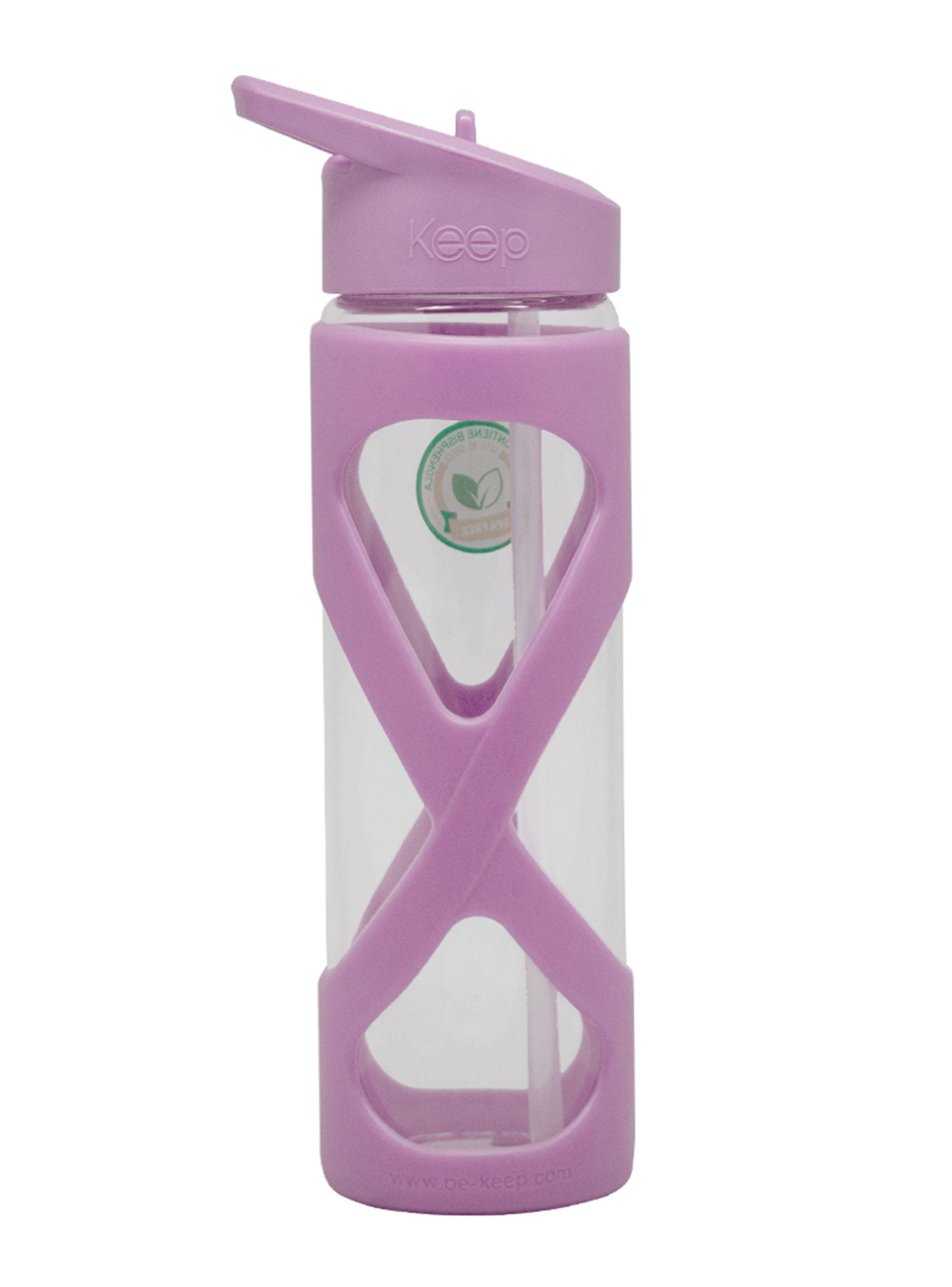 Botella Vidrio Lila-0