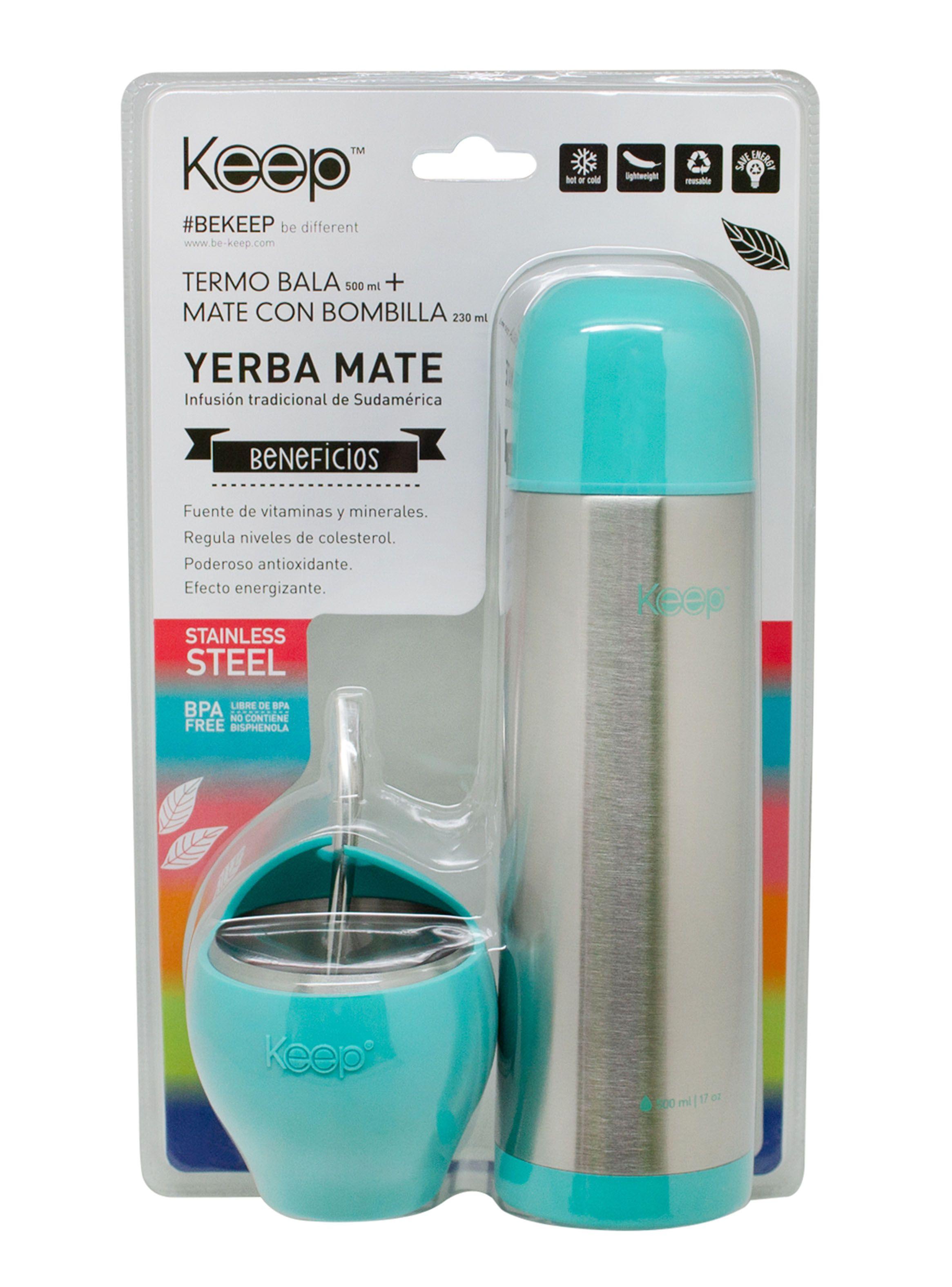Set Mate 230 ml + Termo Bala 500 ml Bala Celeste-1