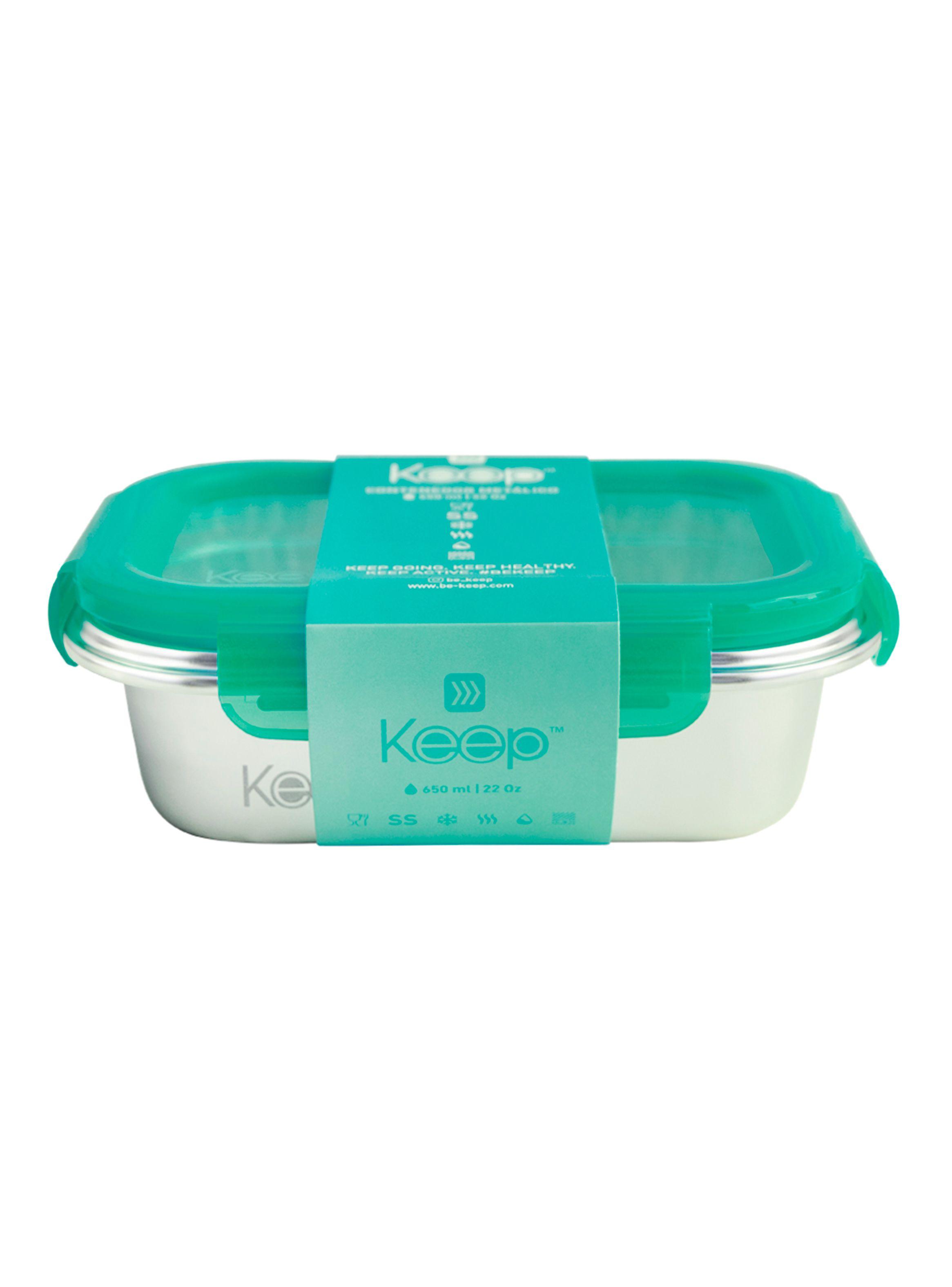 Hermético Metálico 650 ml Celeste-0