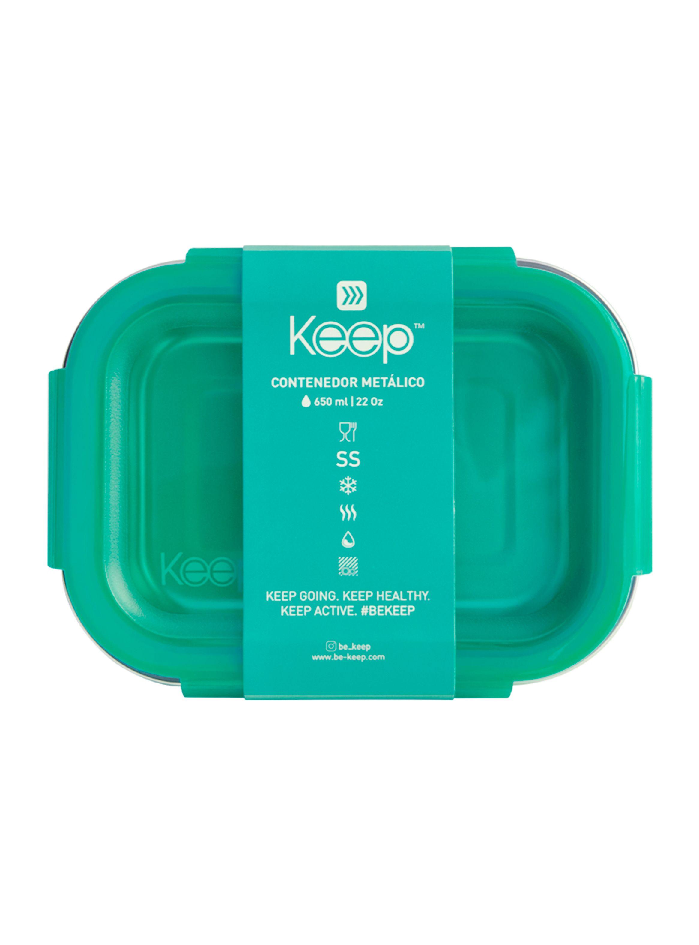 Hermético Metálico 650 ml Celeste-2