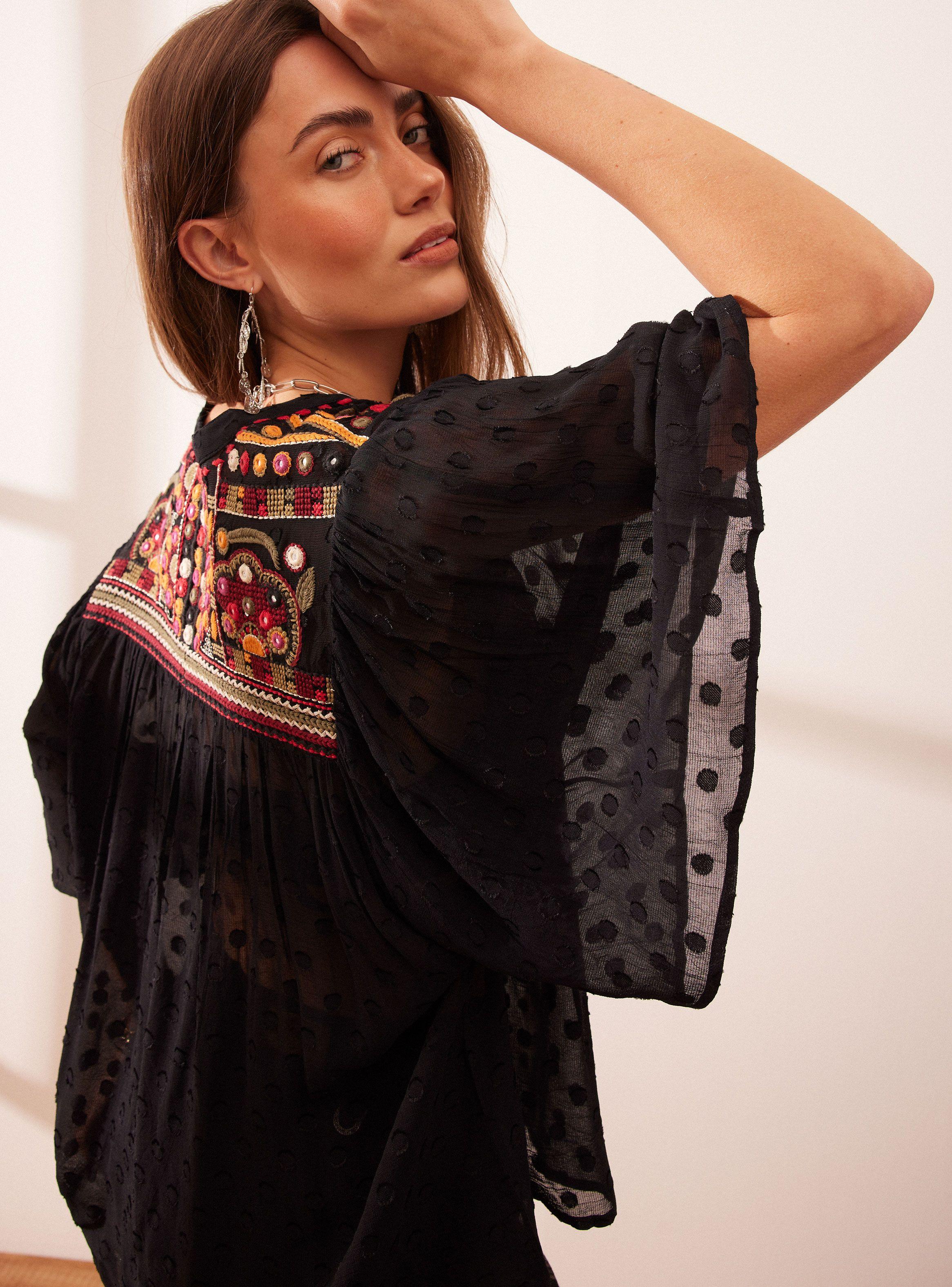 Blusa Bordado con Espejitos-1