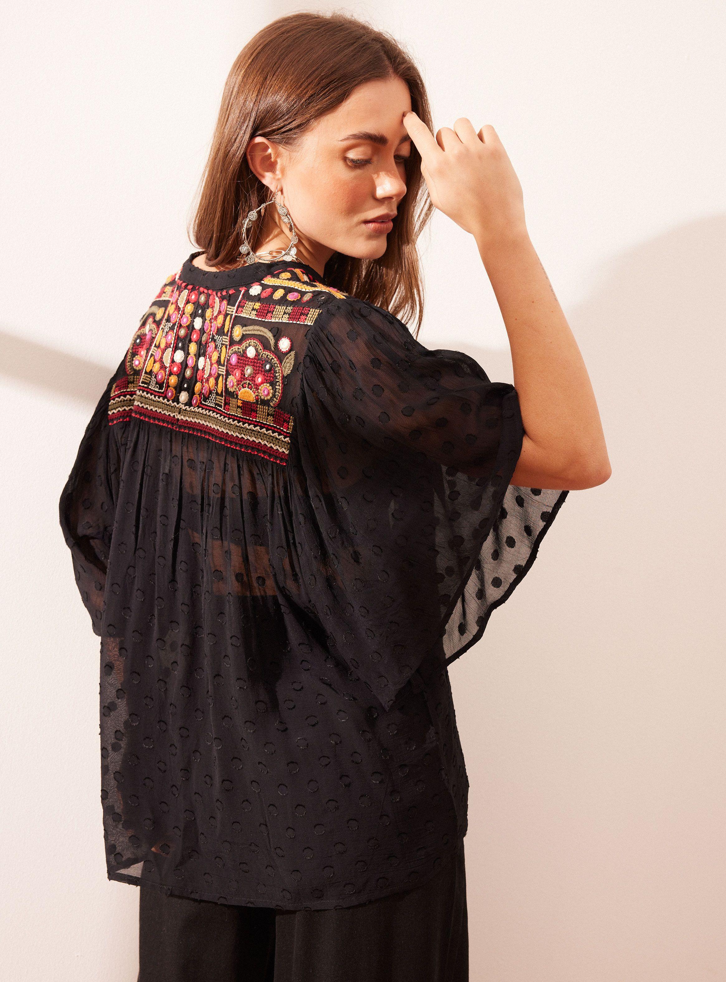 Blusa Bordado con Espejitos-3