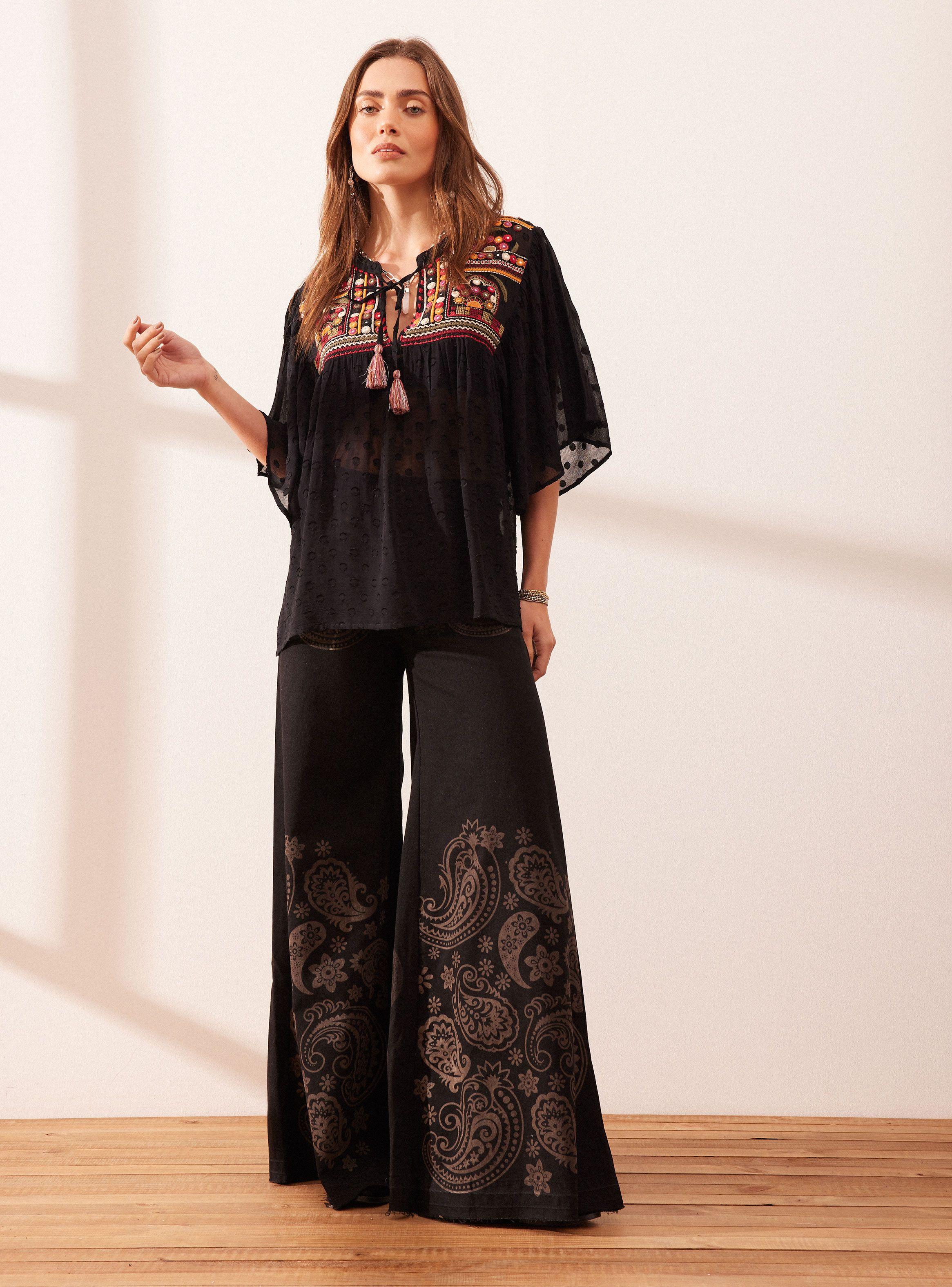 Blusa Bordado con Espejitos-4