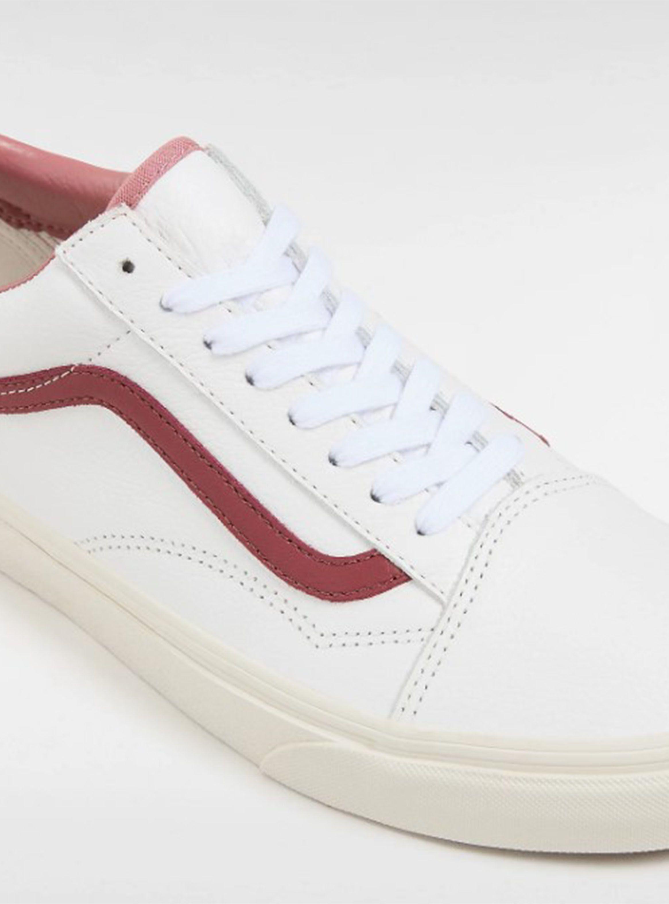 Zapatilla Urbana Cuero Hombre Old Skool Blanco-2