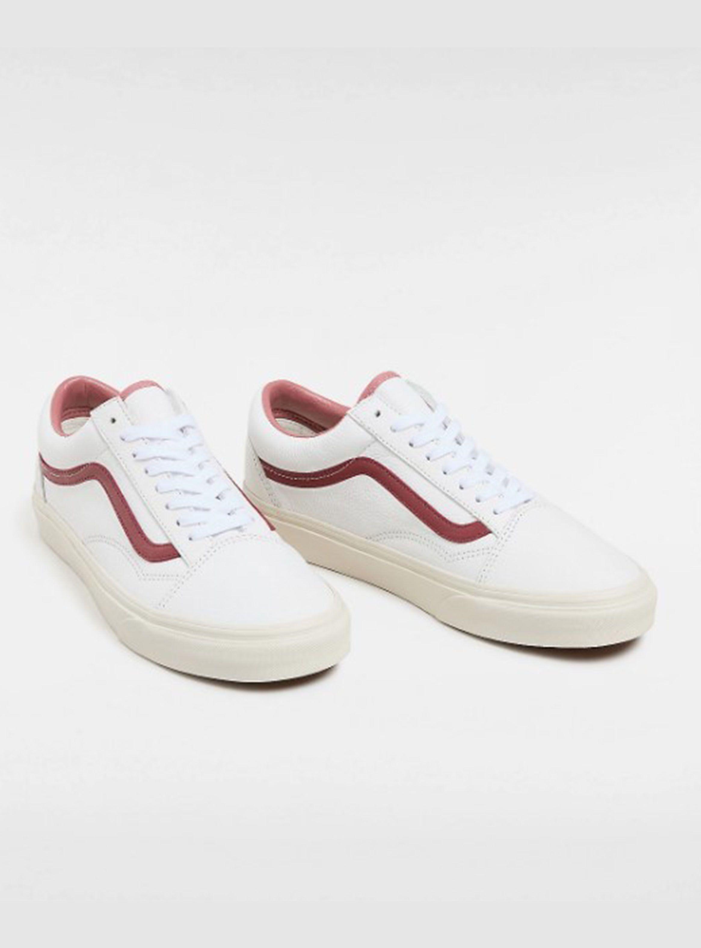 Zapatilla Urbana Cuero Hombre Old Skool Blanco-1