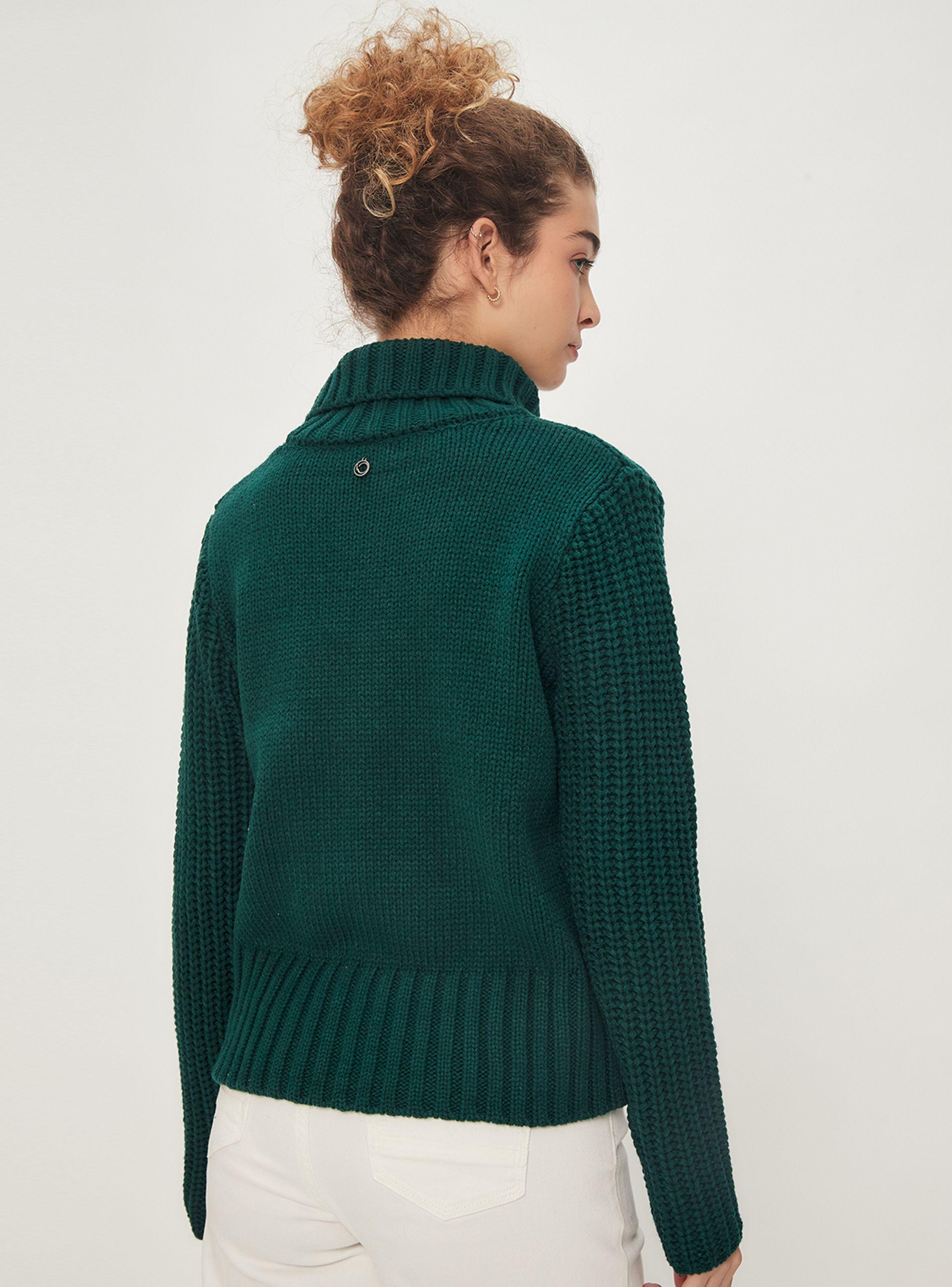 Sweater Cuello Alto Detalle Cintas-1