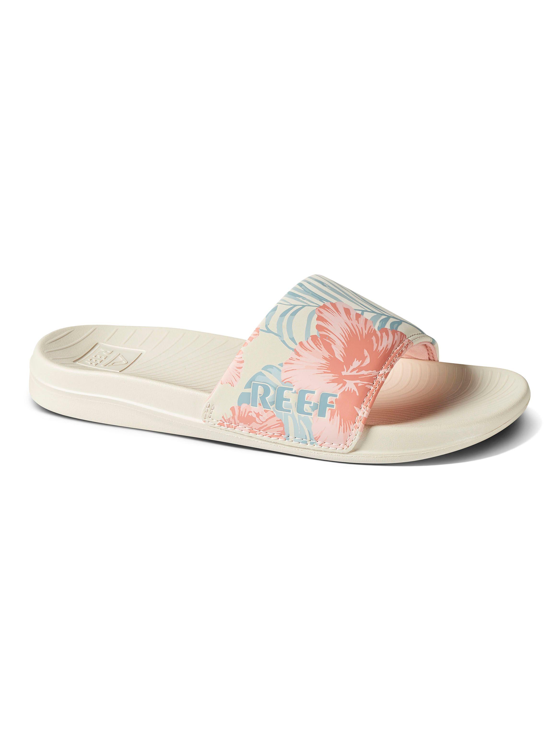 Sandalia Correa Print Floral One Slide Mujer-1