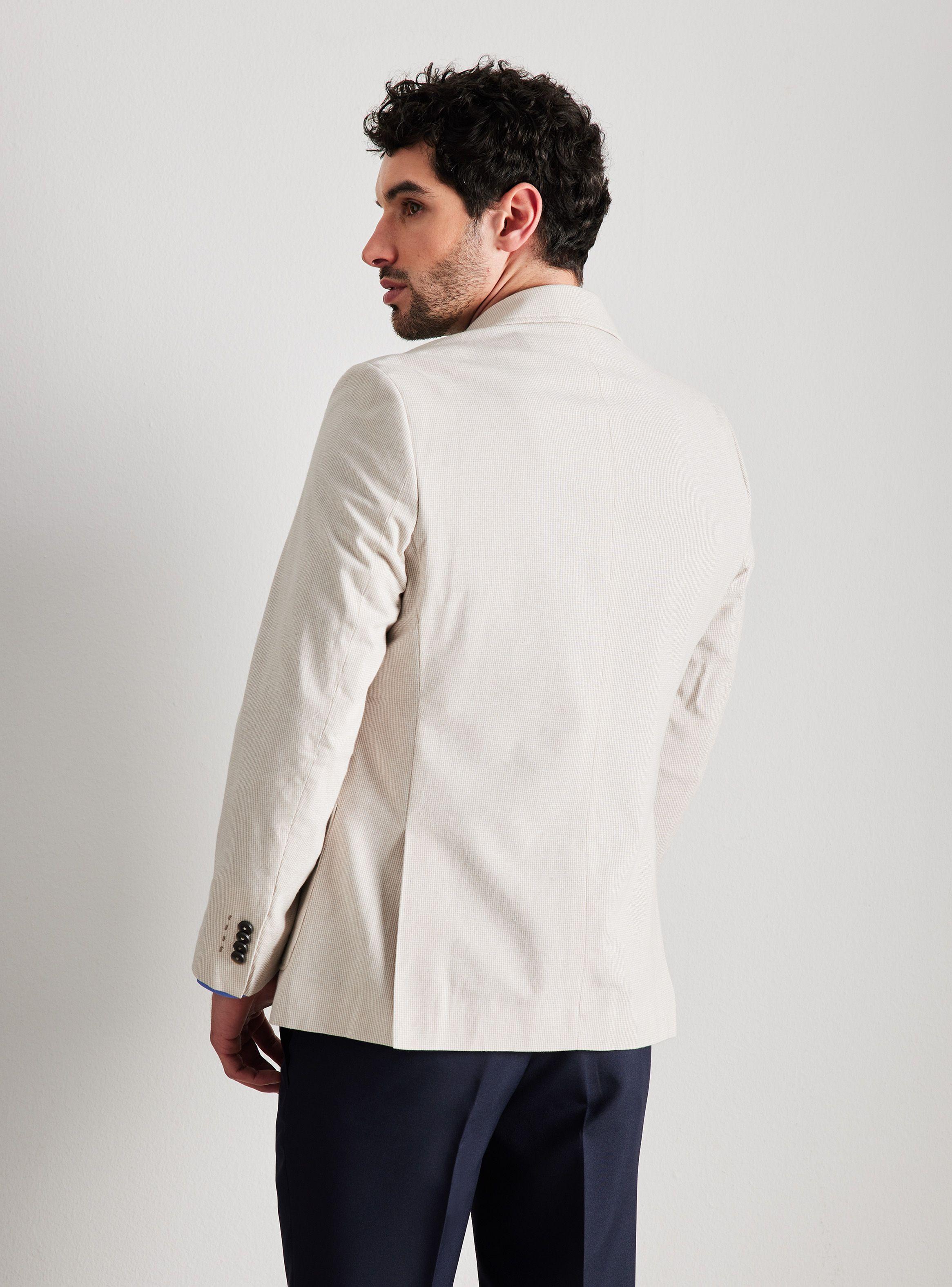 Blazer Vestón Fantasía Cuadrillé Slim Fit de Alaniz