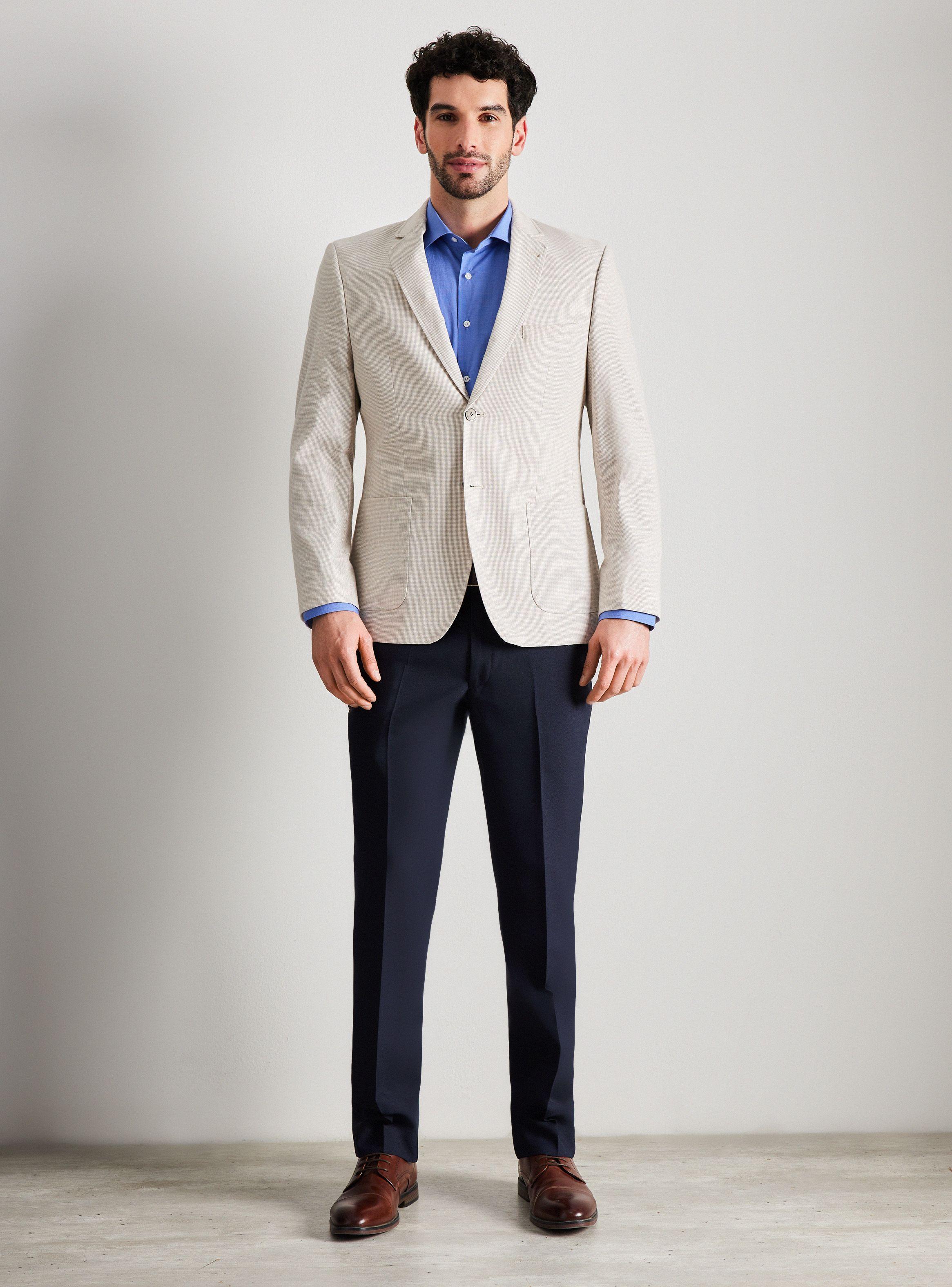 Blazer Vestón Fantasía Cuadrillé Slim Fit de Alaniz