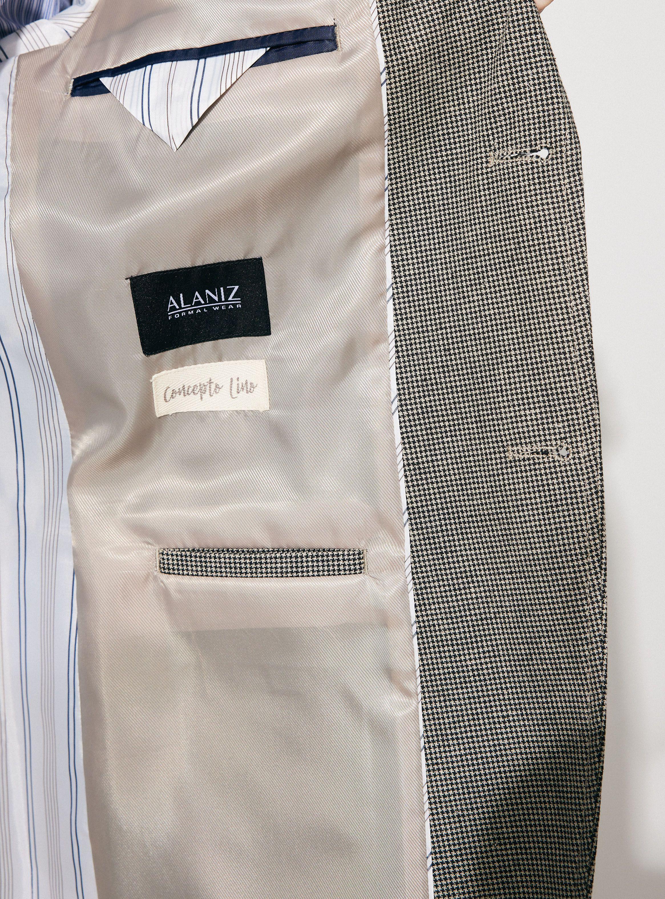 Blazer Vestón Fantasía Cuadrillé Slim Fit-3
