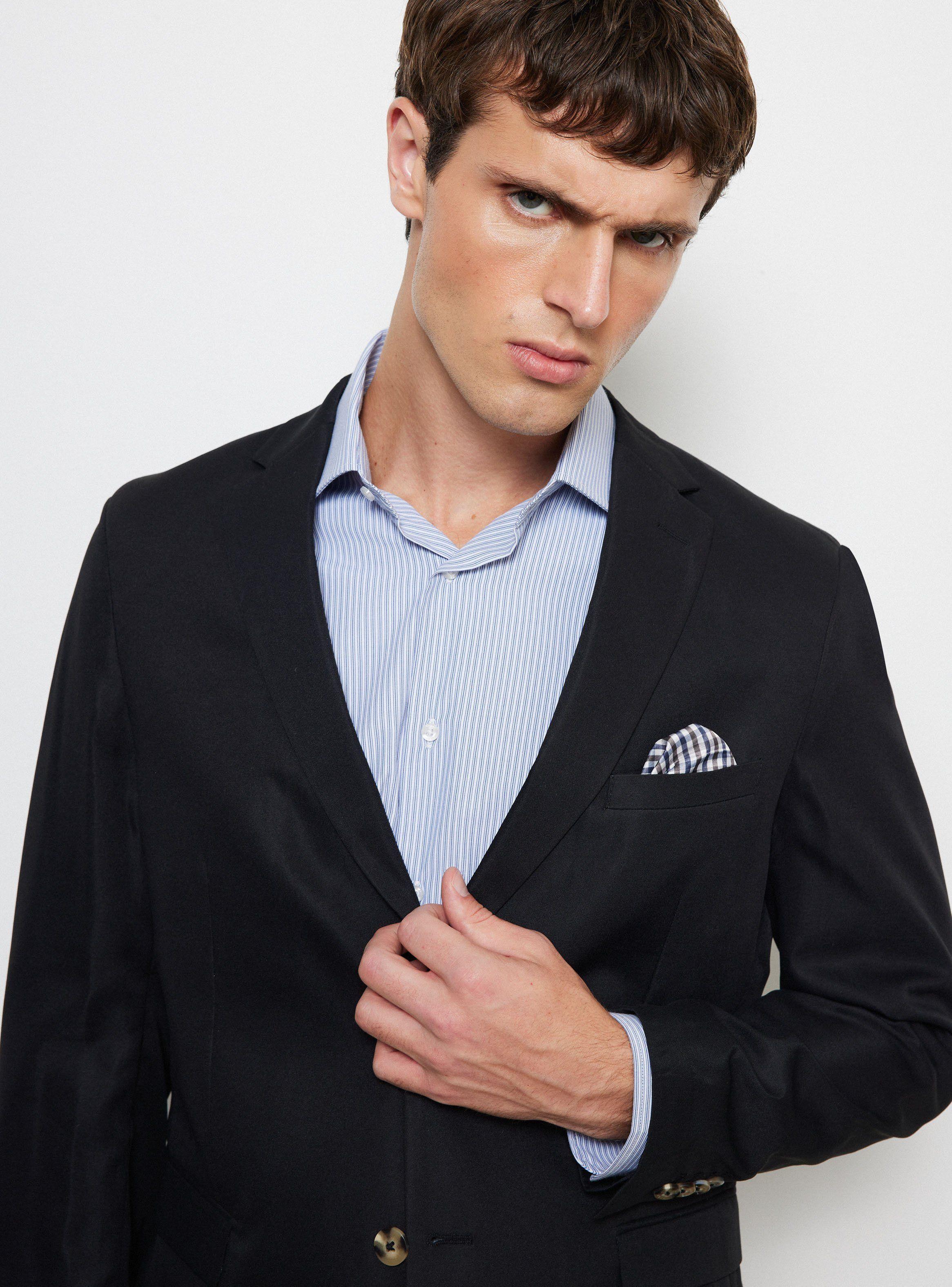 Vestón Recto Desestructurado Slim Fit-2