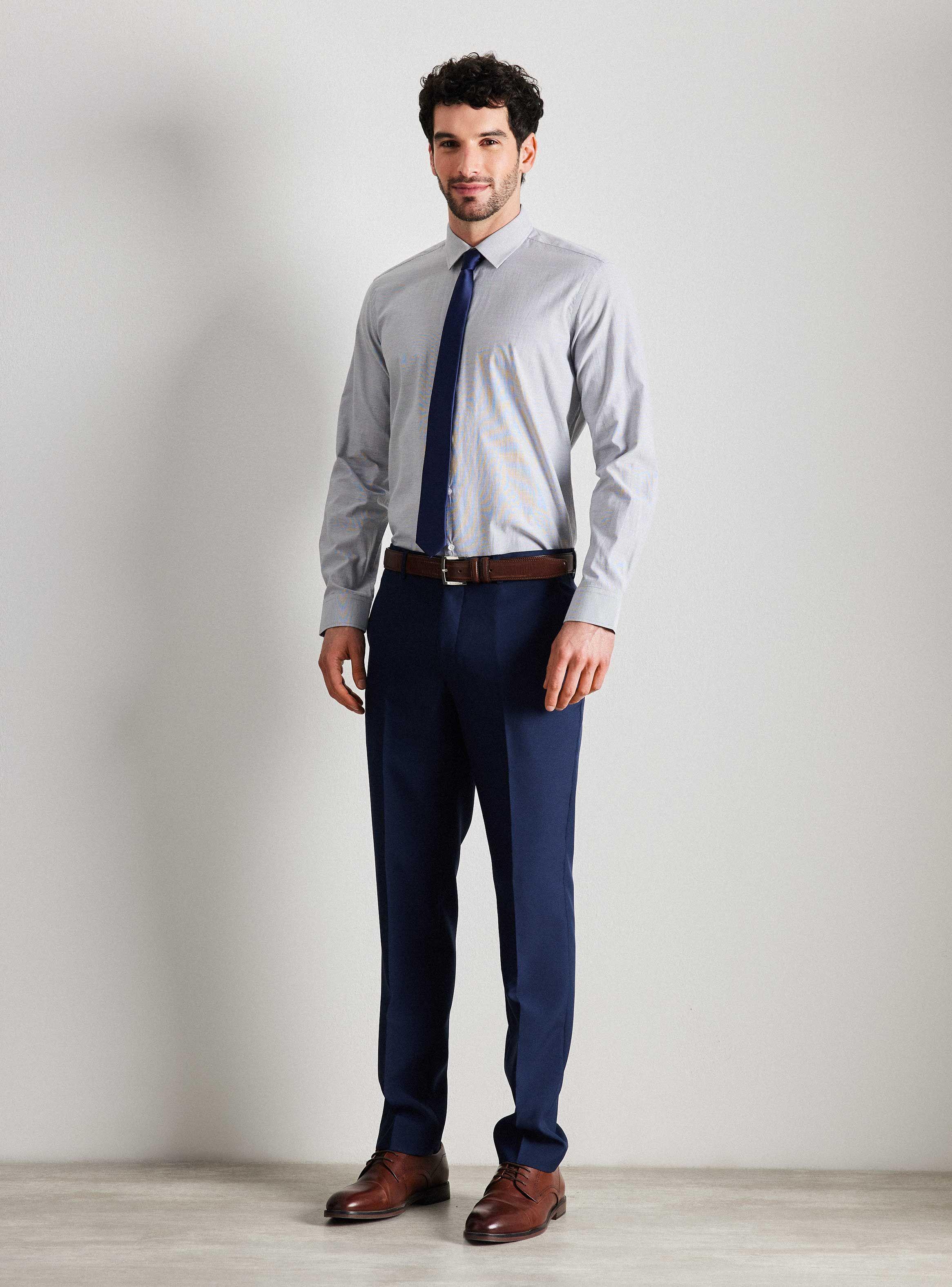 Camisa de Vestir Fantasía y Texturada Slim Fit-4