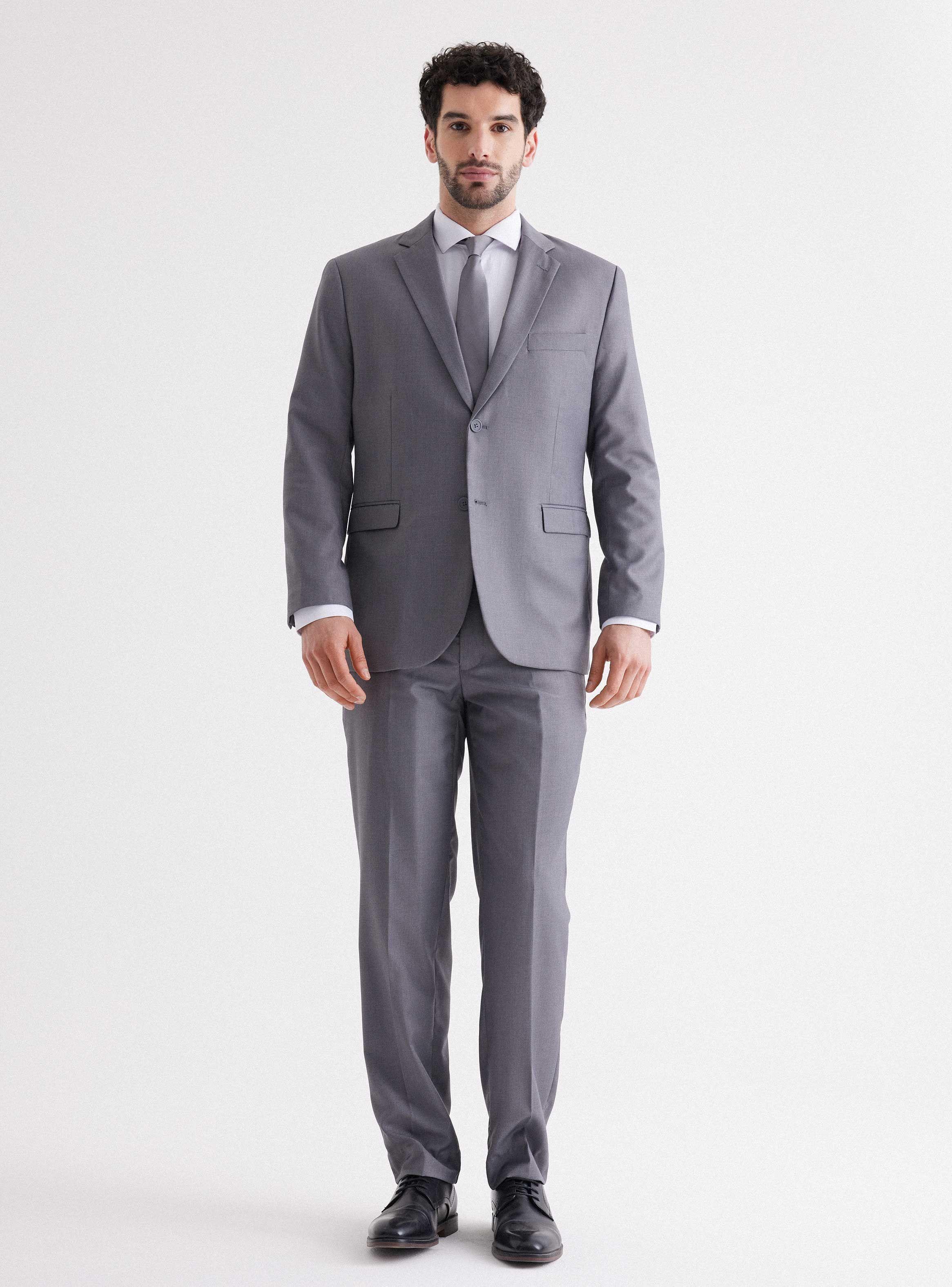 Traje Regular Fit Recto Liso de Johnson Classic