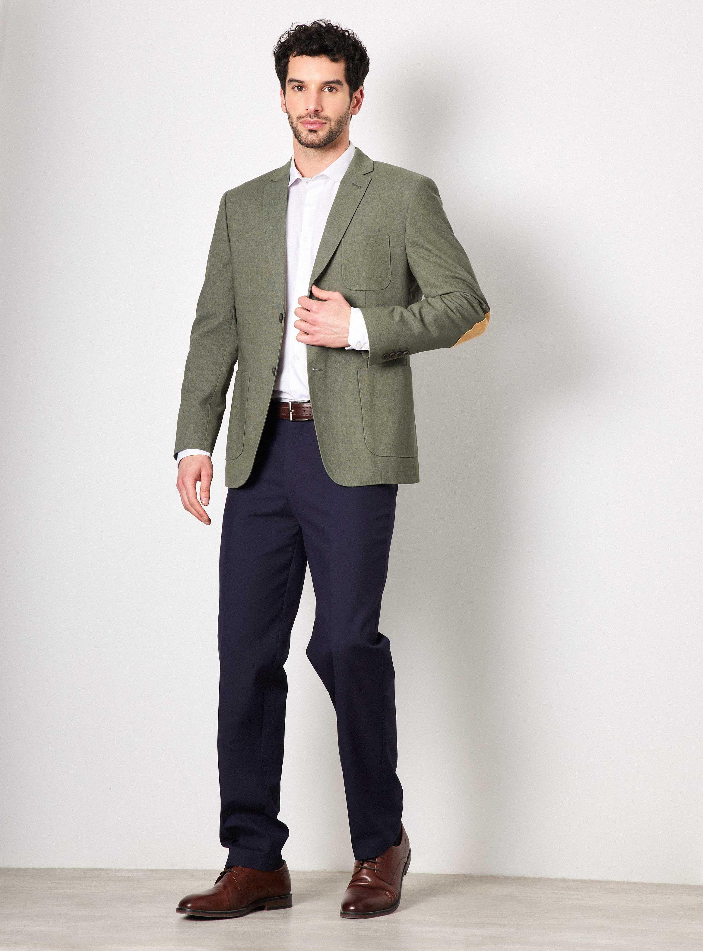 Vestón Recto Slim Fit Tela con Lino Liso de Arrow