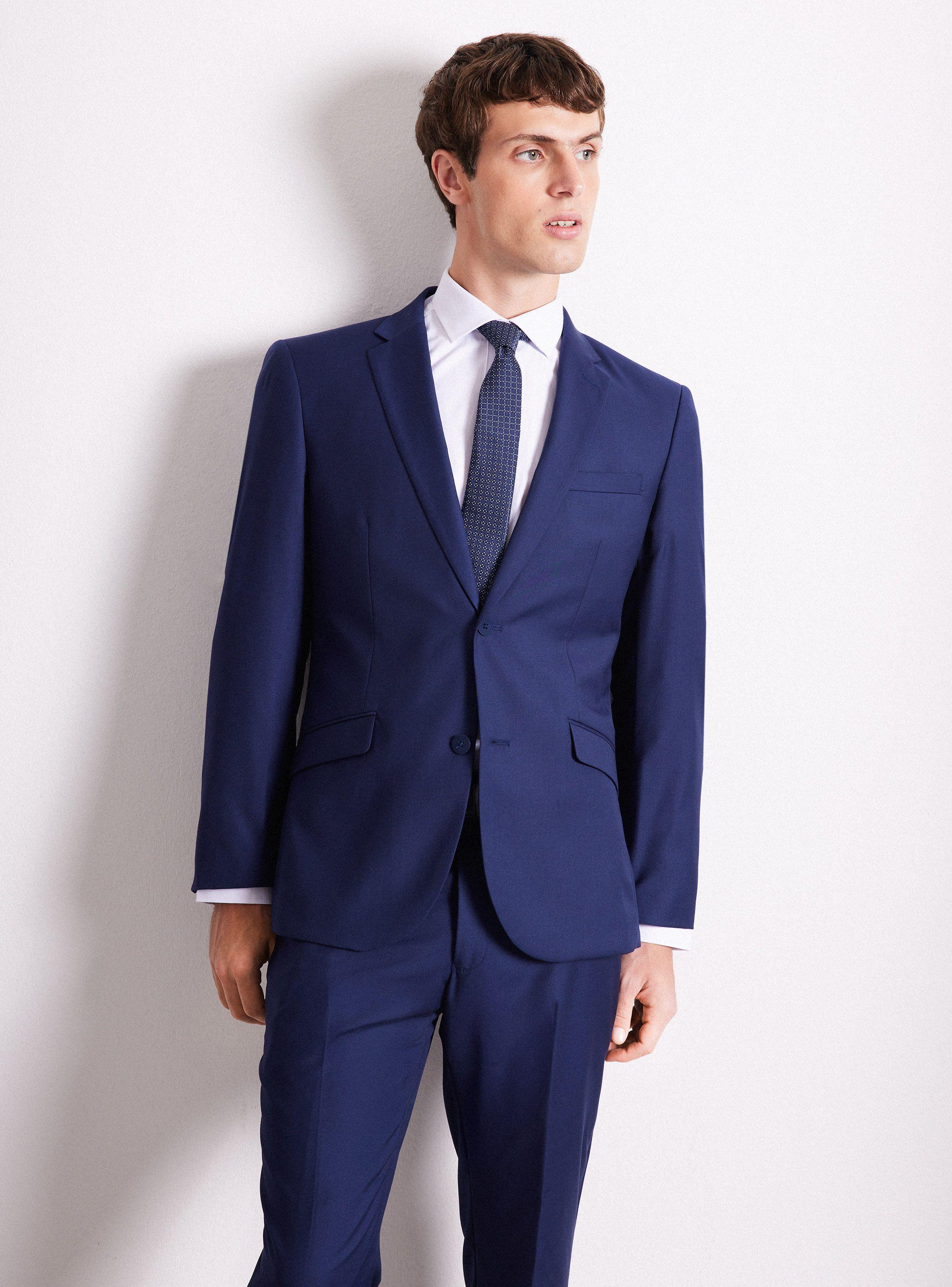 Traje Formal Recto Slim Fit Liso-0