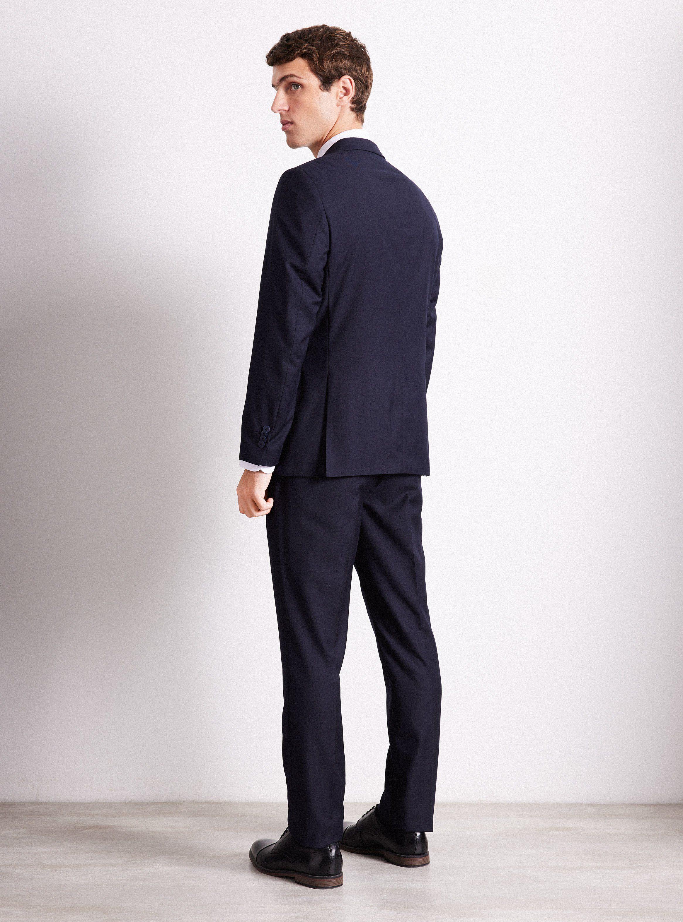 Traje Formal Recto Slim Fit Liso-5