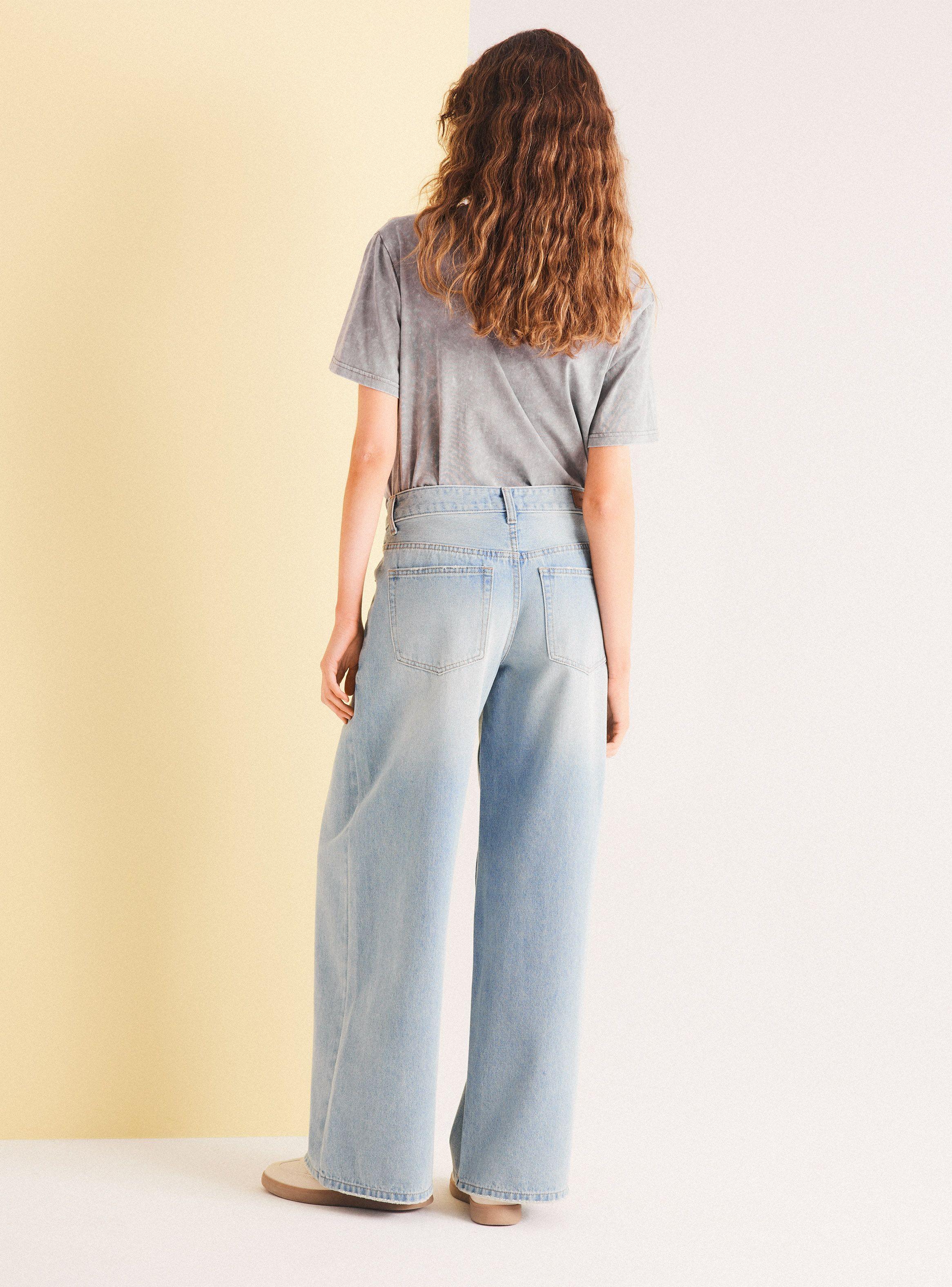 Jeans Puddle Anchos y Tiro Largo-5