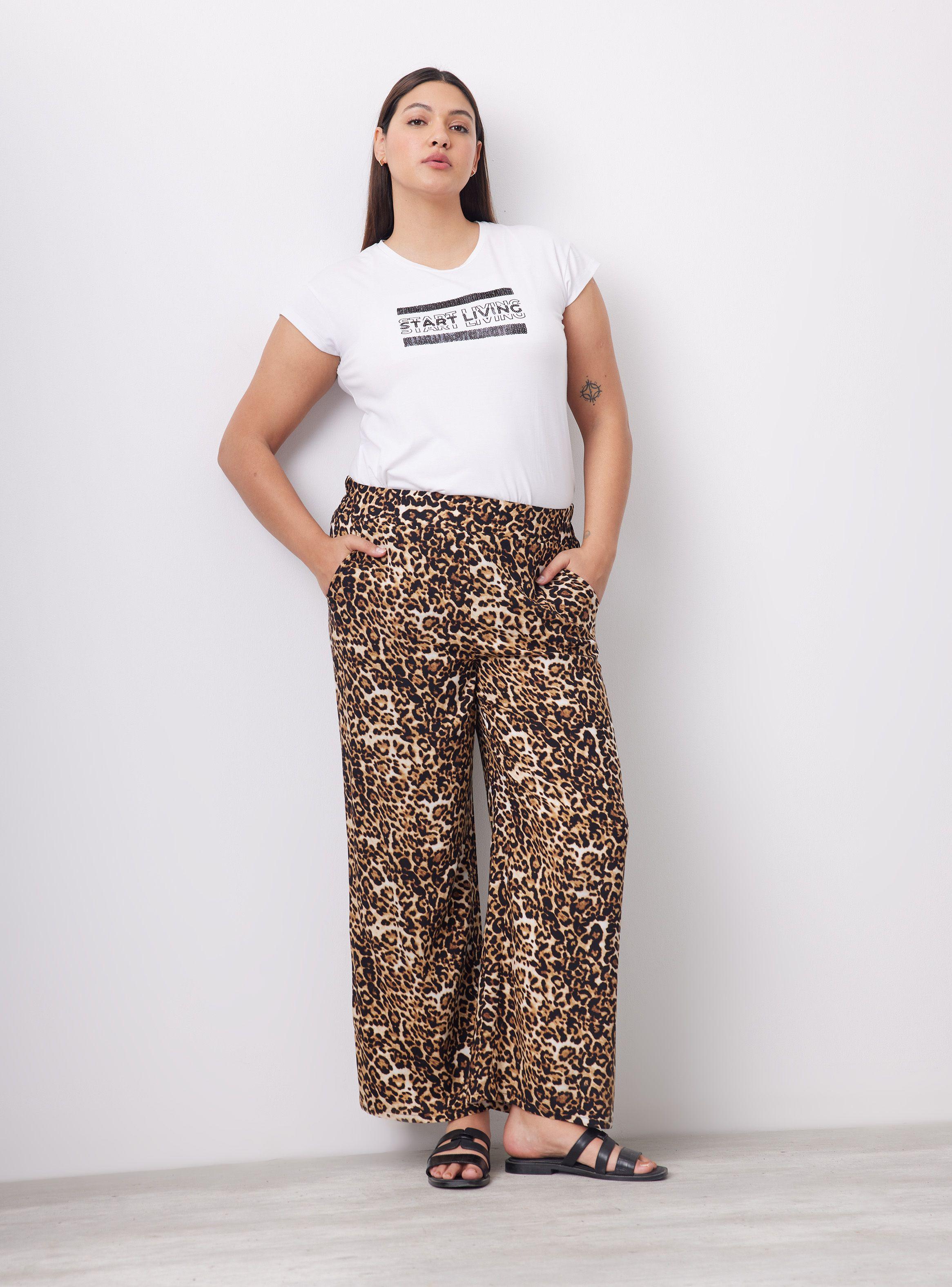 Pantalón Fluido Cintura Elasticada con Bolsillo-4