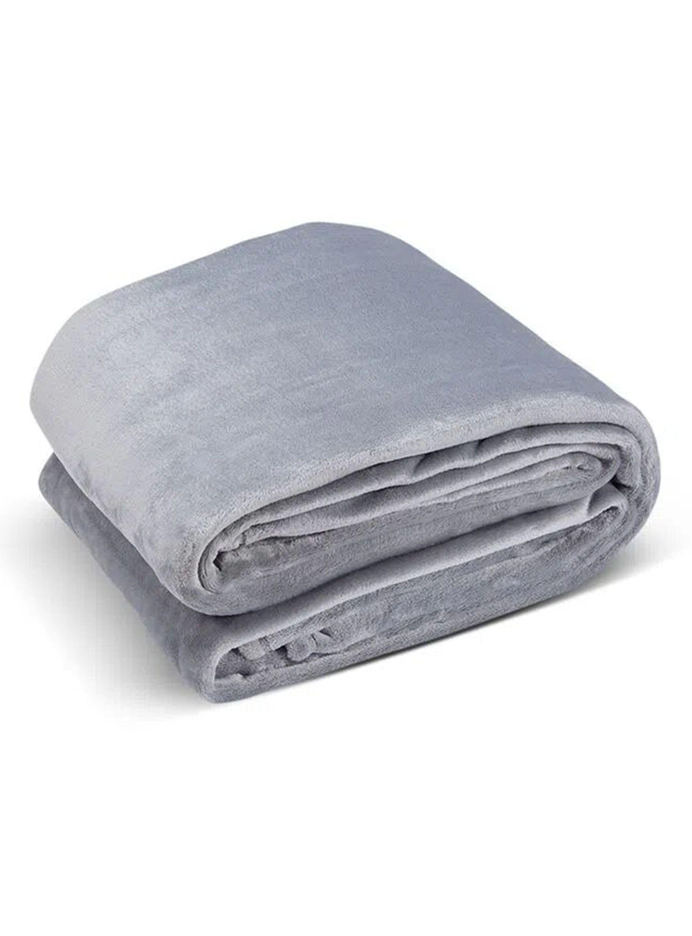 Frazada Flannel 1.5 Plazas Grafito-0