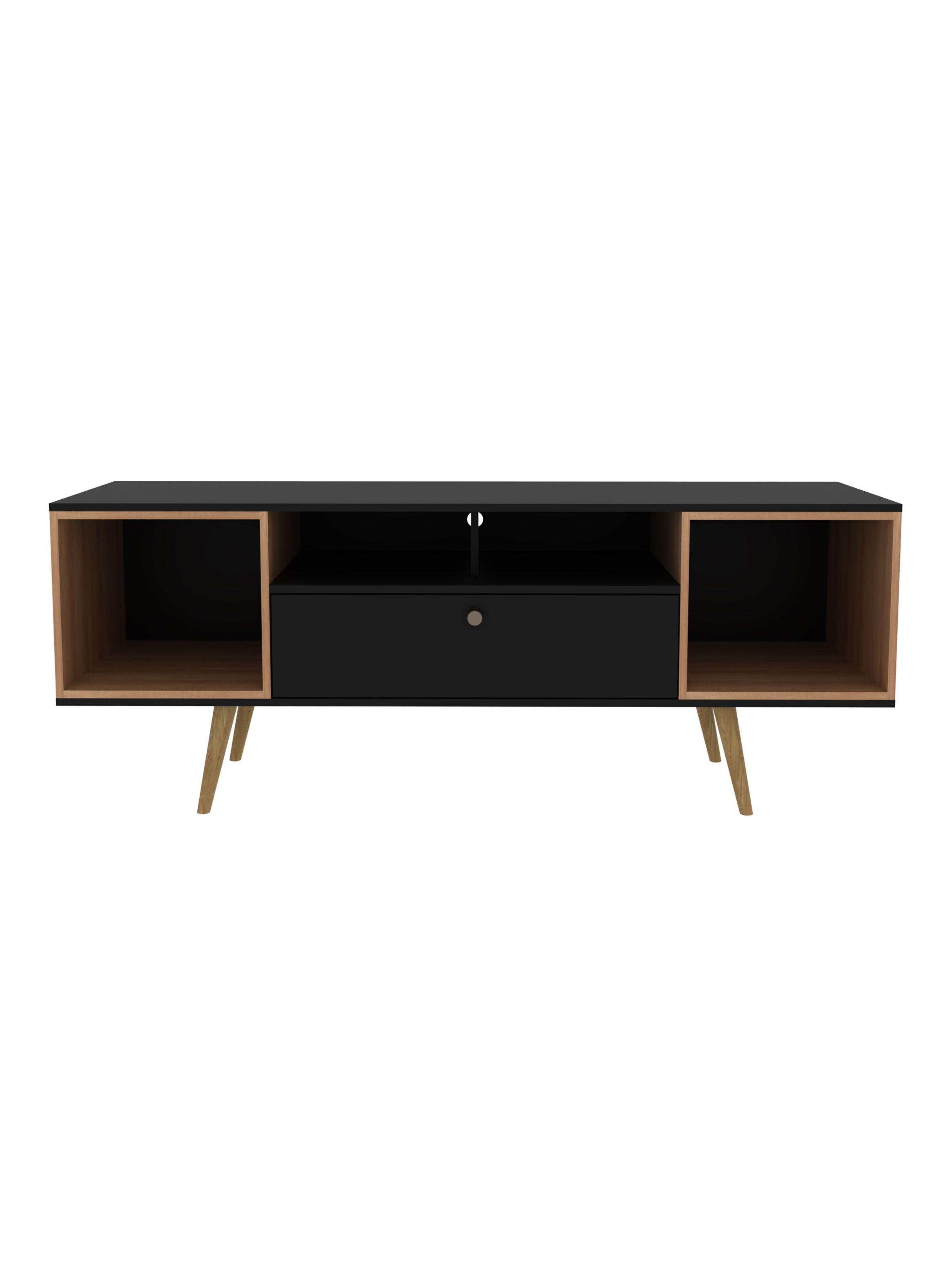 Rack Tv 60" Almendra Negro-3
