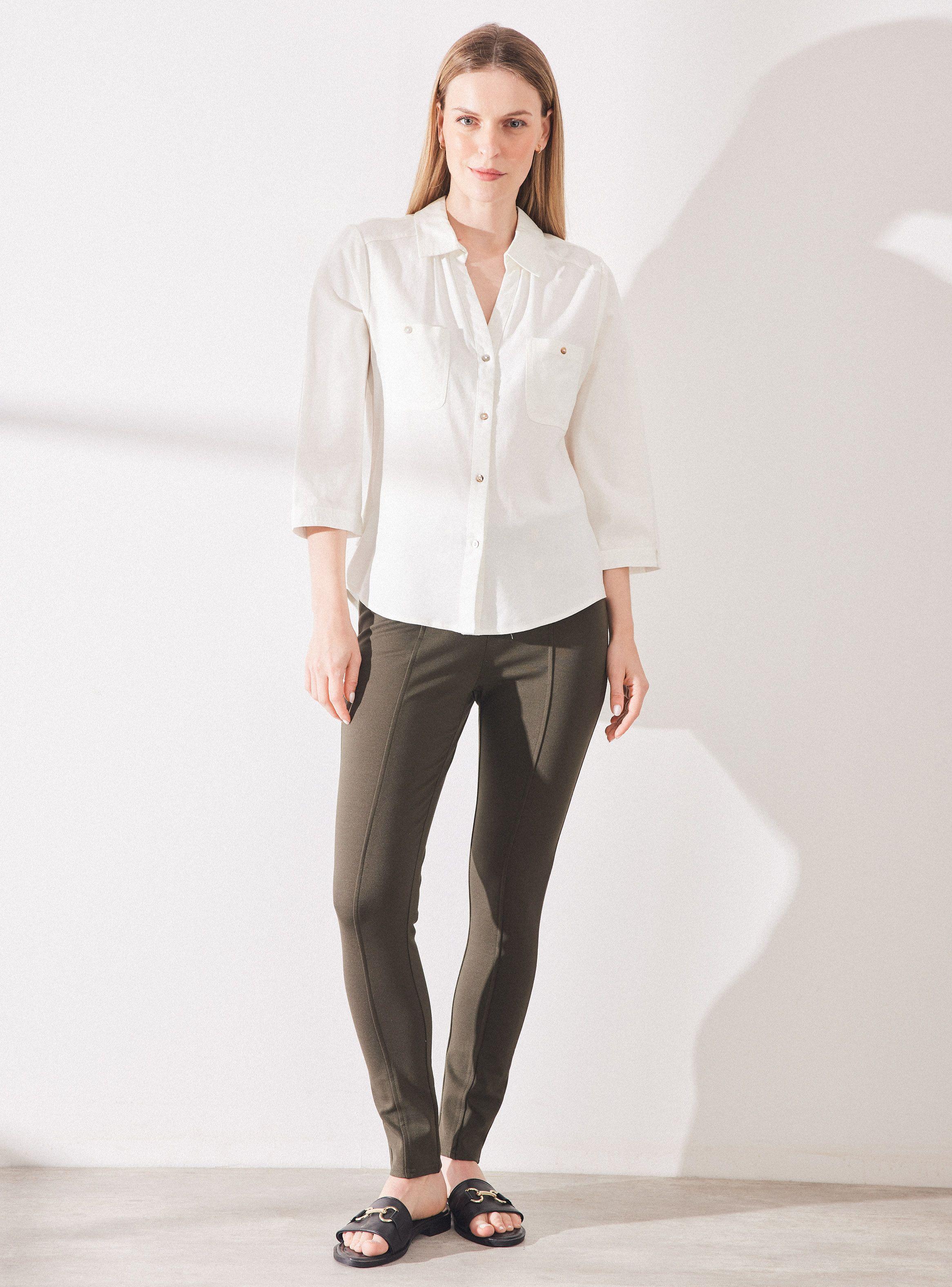 Blusa Lino Cuello Camisero-4
