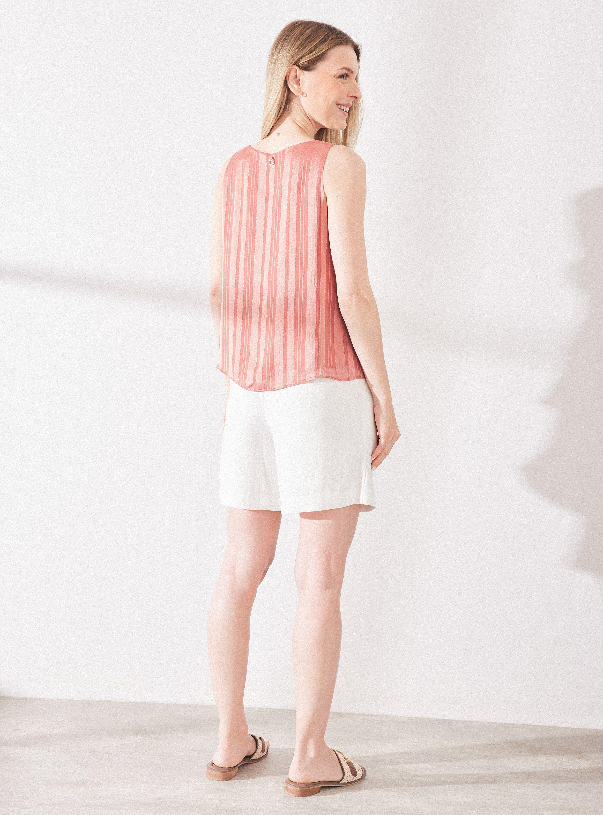Blusa Satín Doble Capa Cuello en V-5