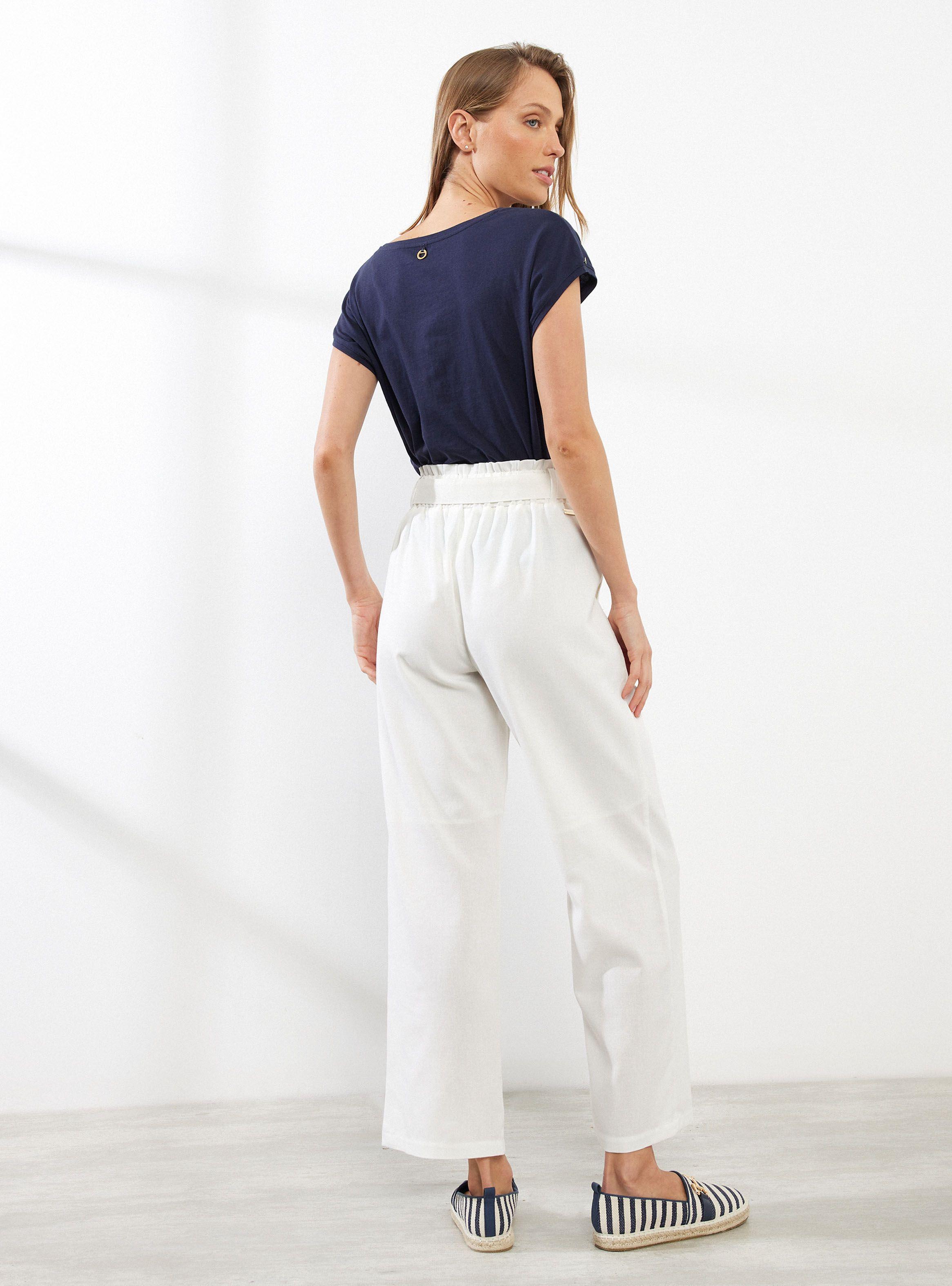 Pantalón Lino con Cinturón-5