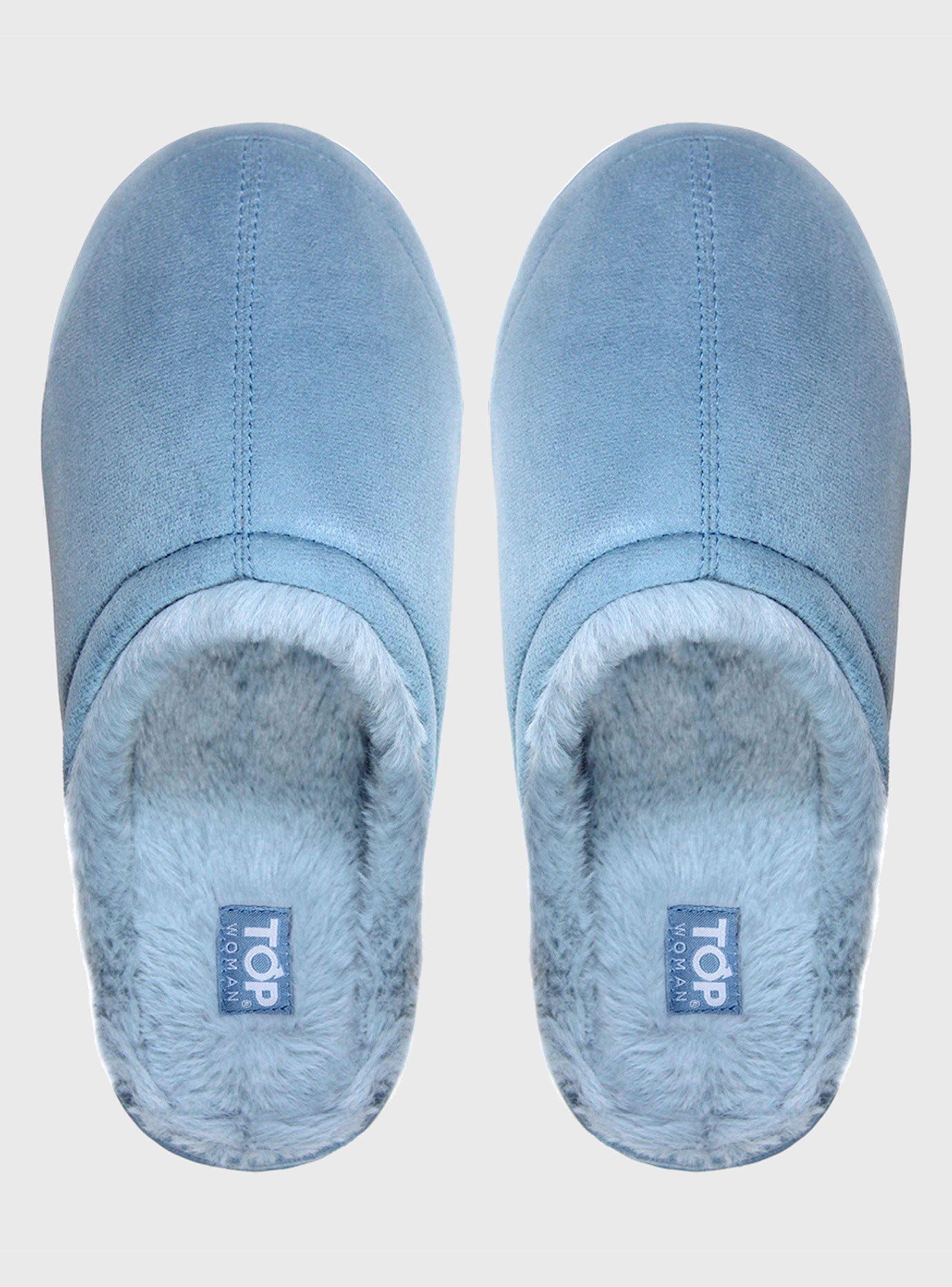 Pantufla Básica Pelo Bleu Poliéster-0
