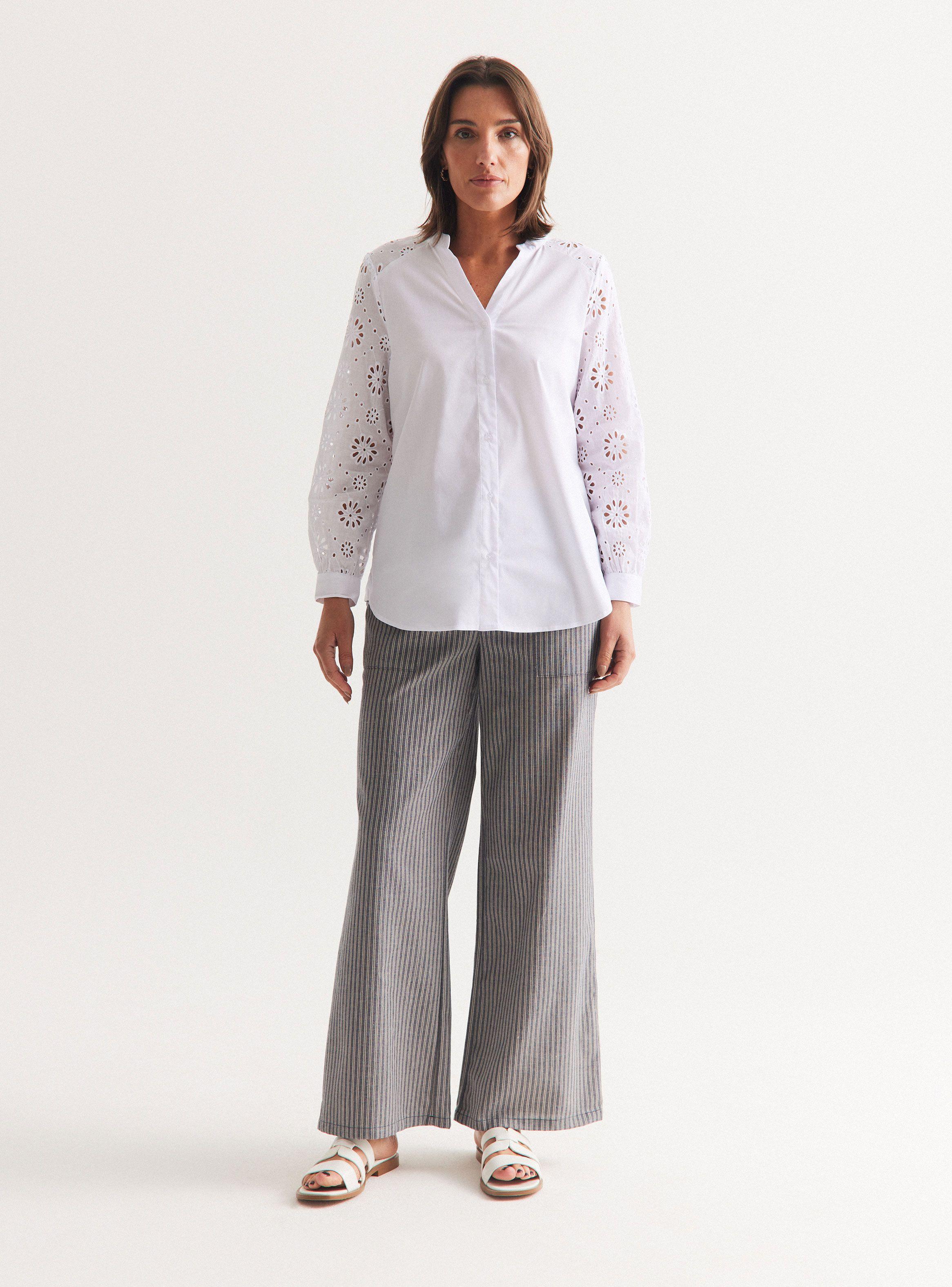 Blusa Mangas Broderie-4