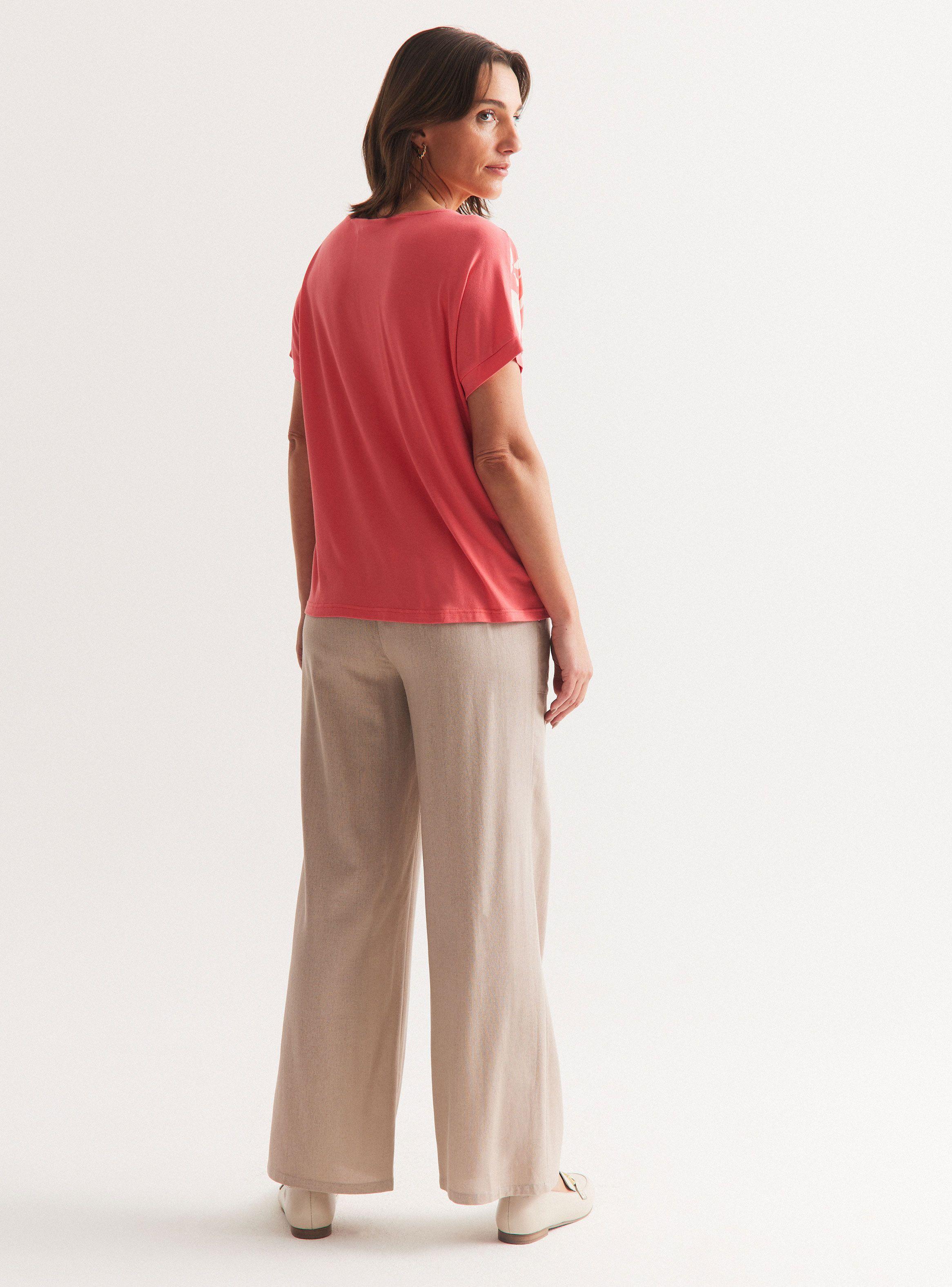 Polera Mix Telas Cut-Out en Escote-5
