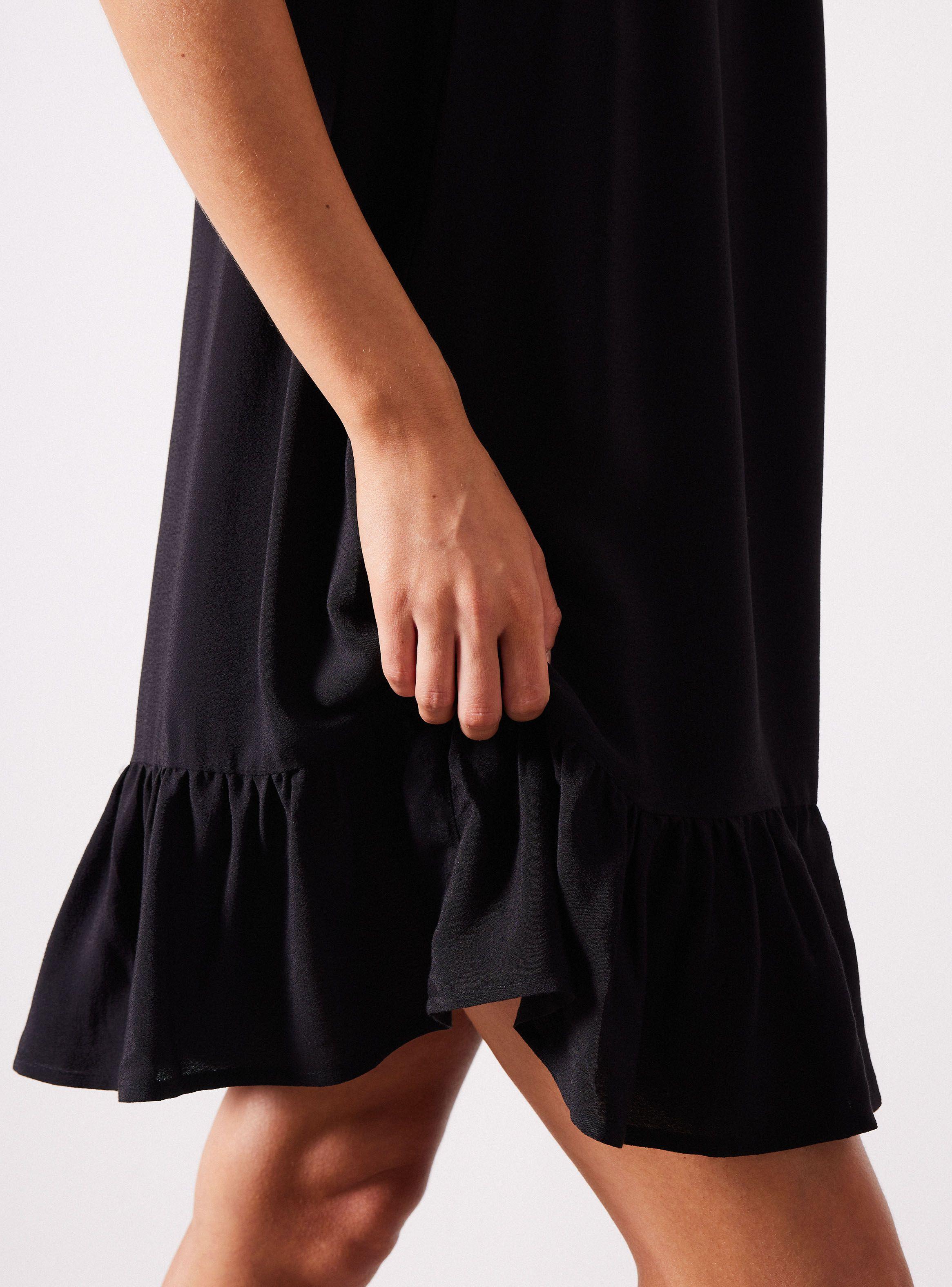 Vestido Corto Escote V y Tirante Ancho-3