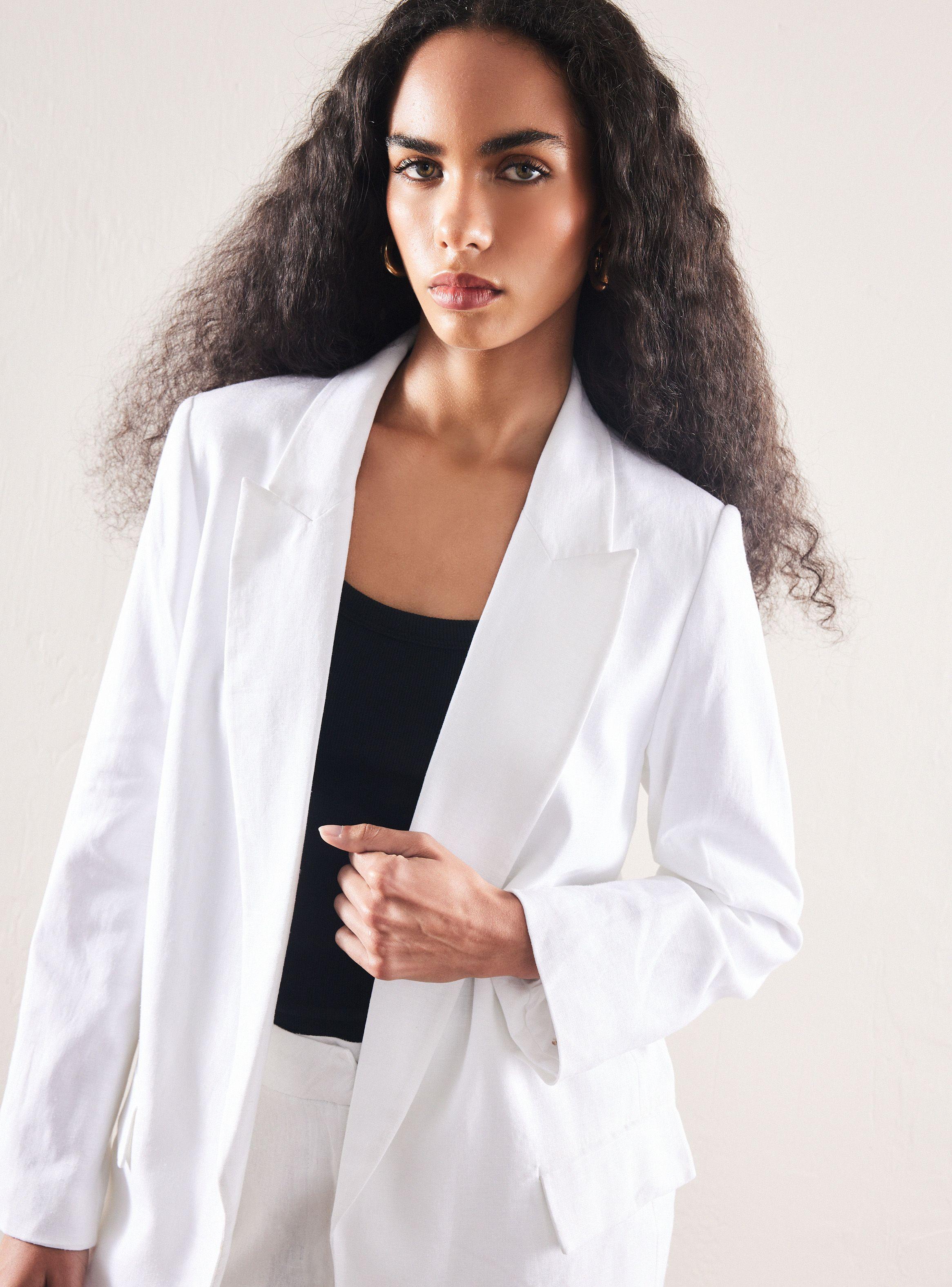 Blazer con Lino y Mangas-3