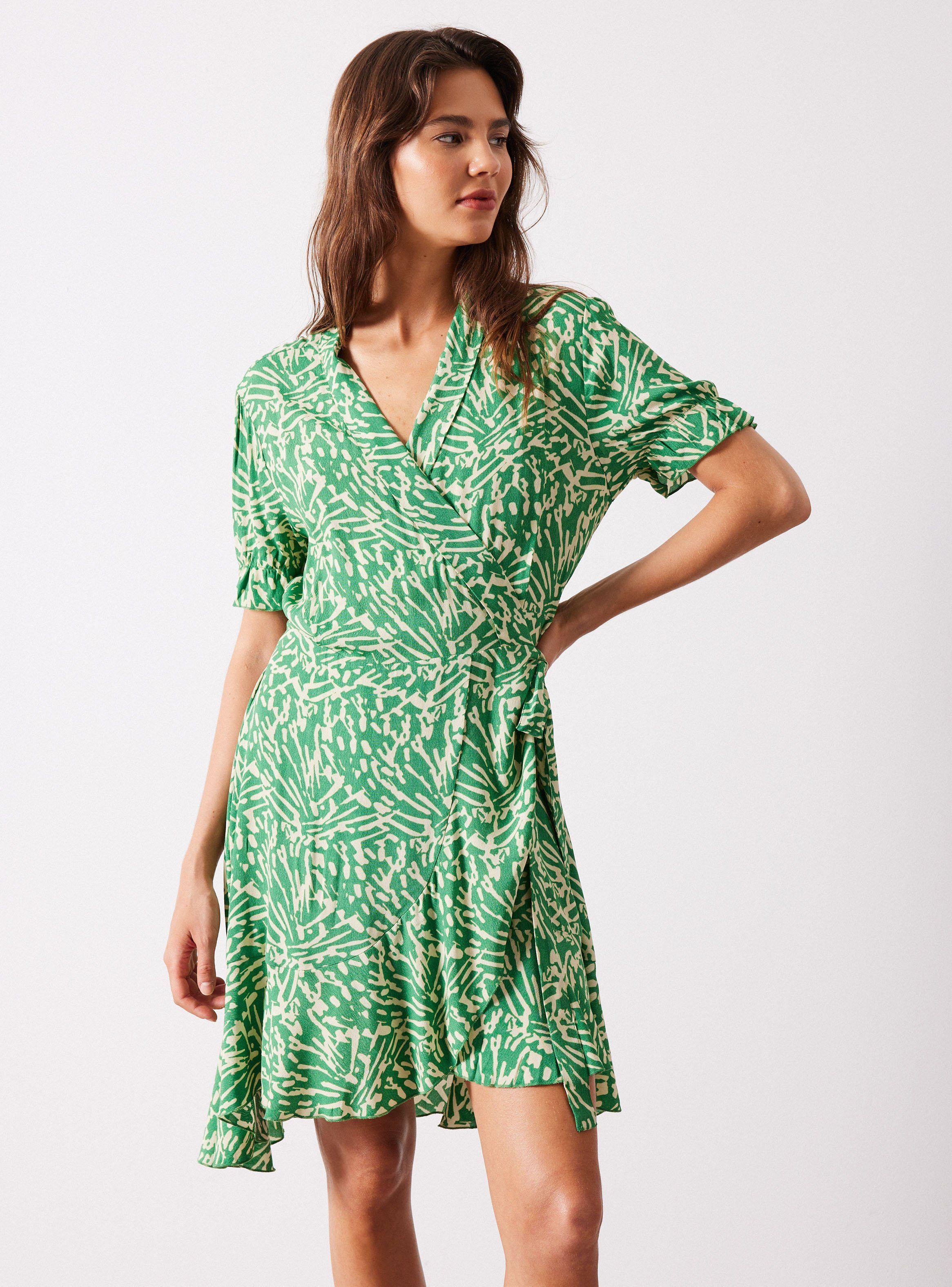 Vestido Envolvente Estampado-0