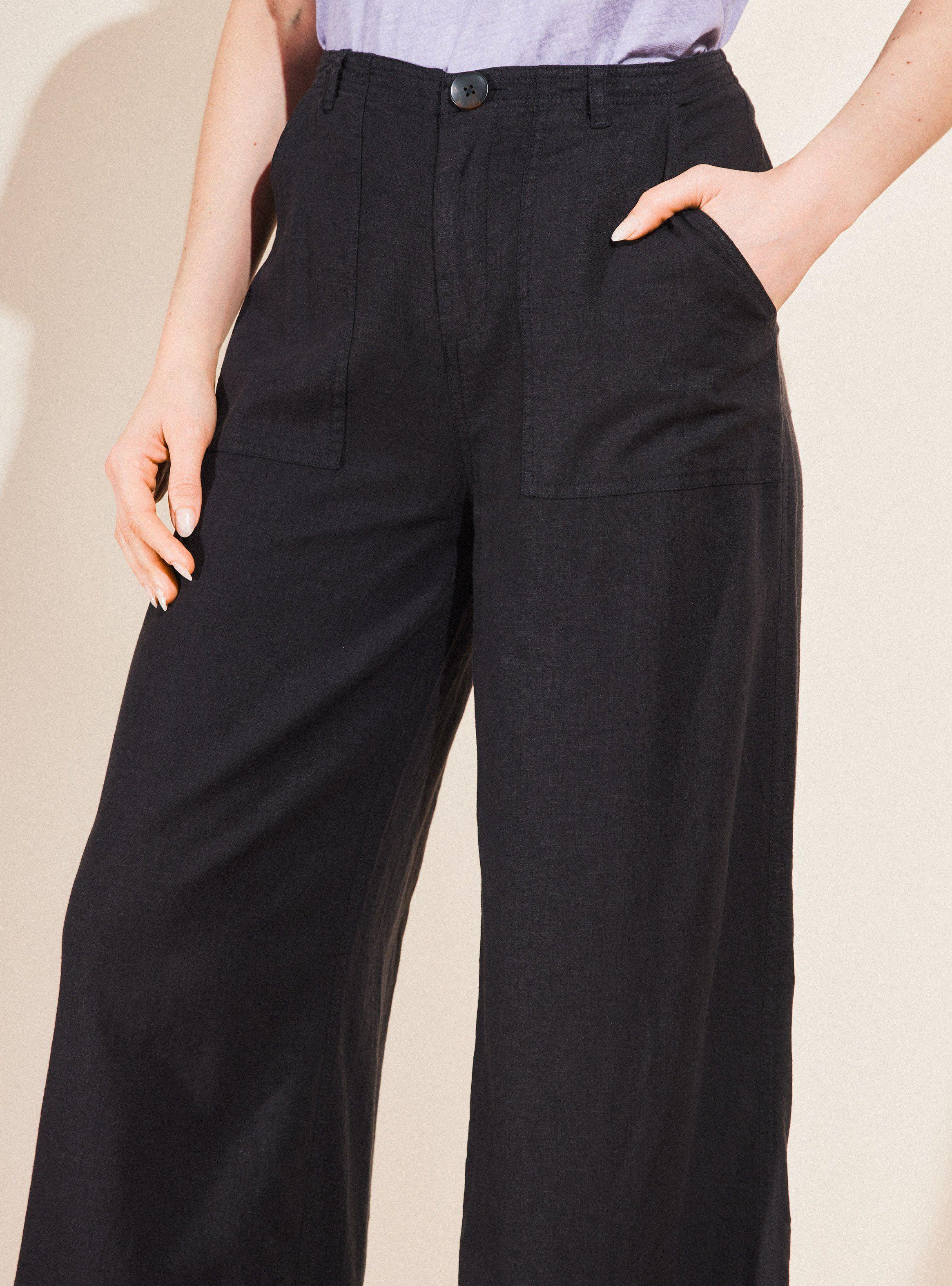 Pantalón Crop de Lino-2