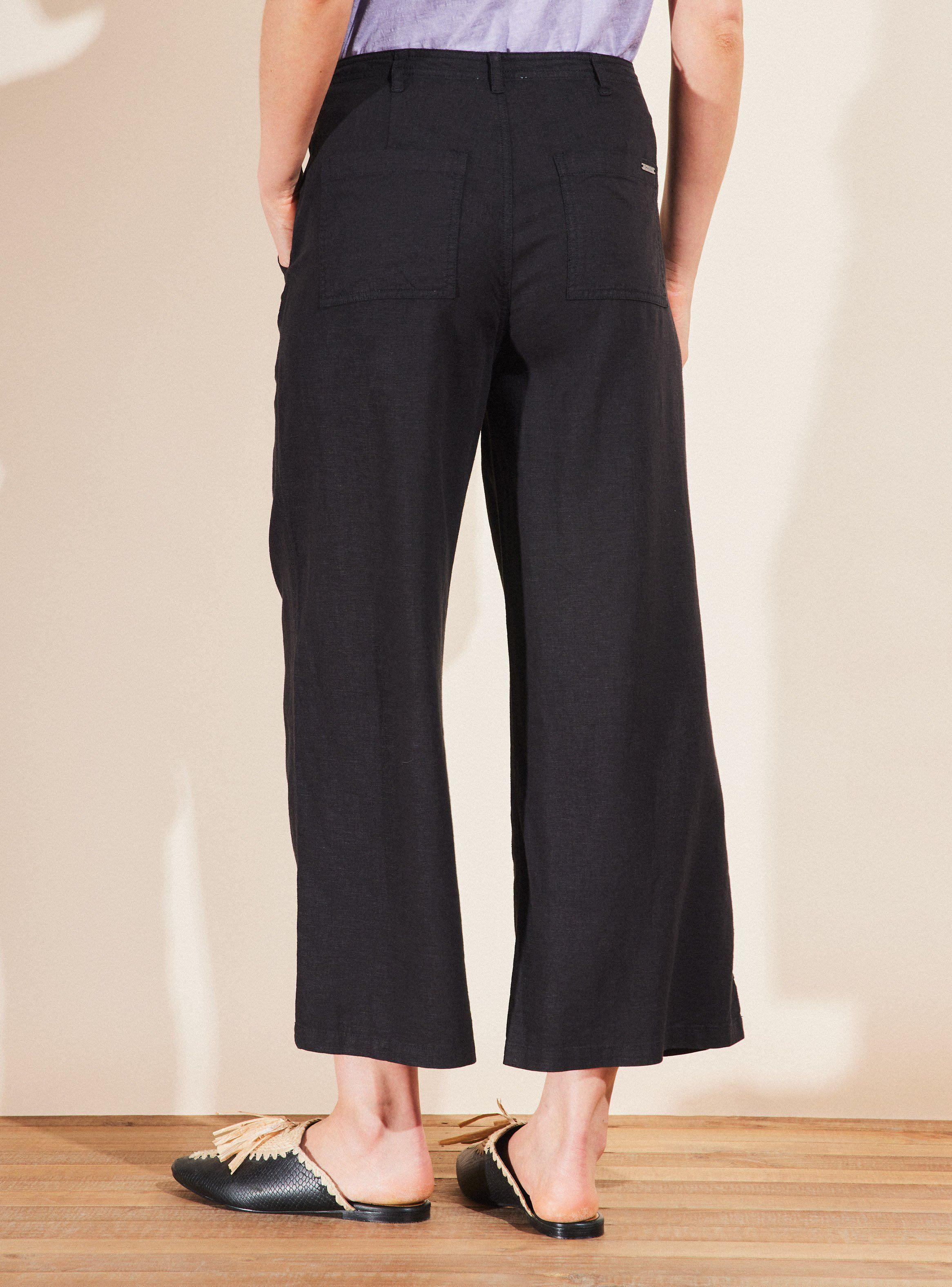 Pantalón Crop de Lino-1