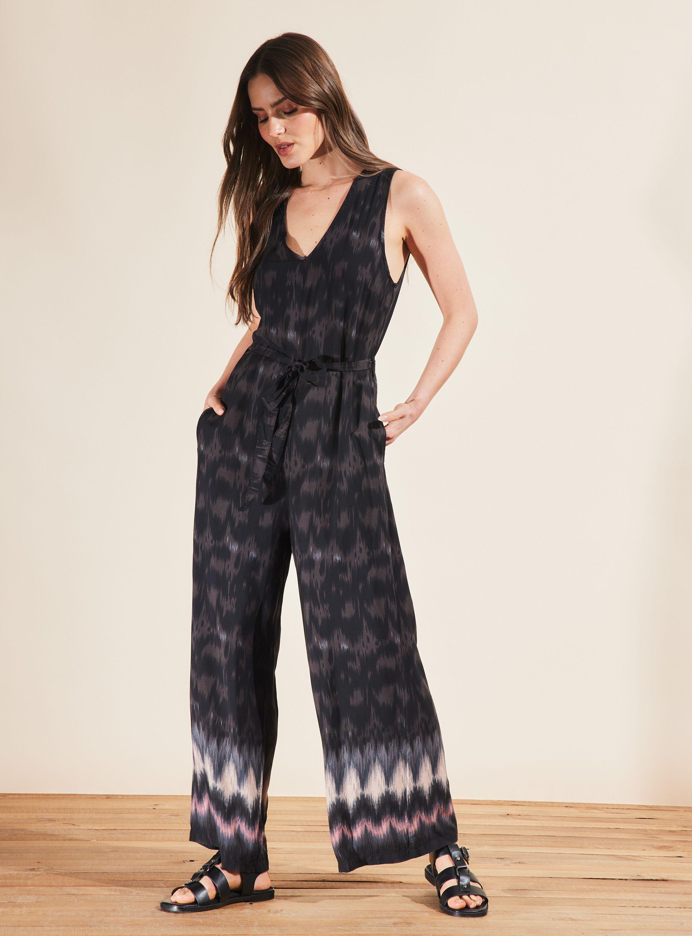 Enterito Estampado con Ajuste en Cintura-4