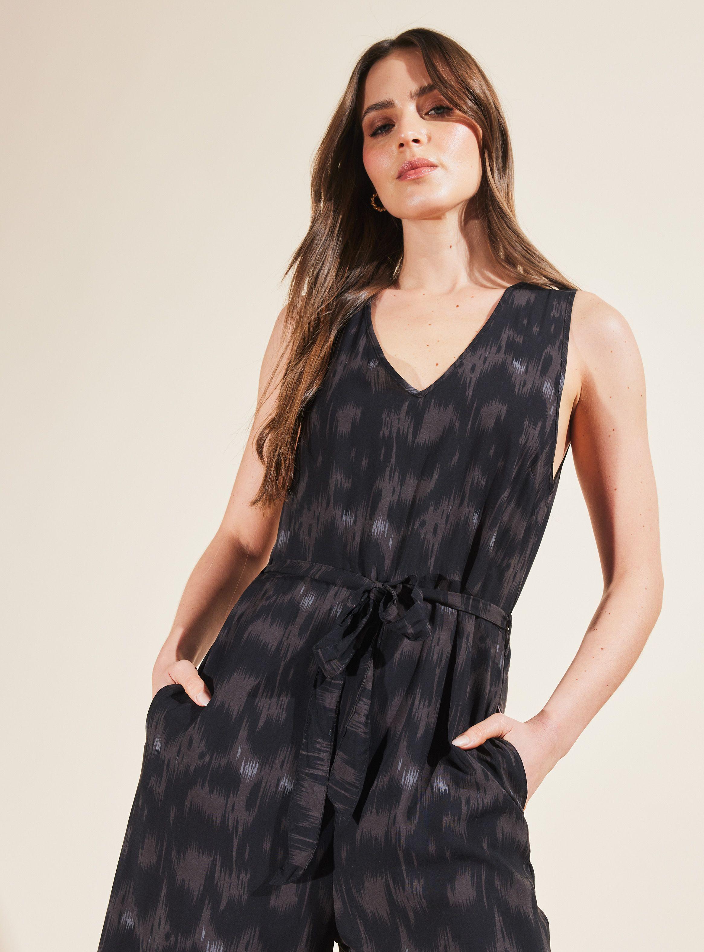 Enterito Estampado con Ajuste en Cintura-2